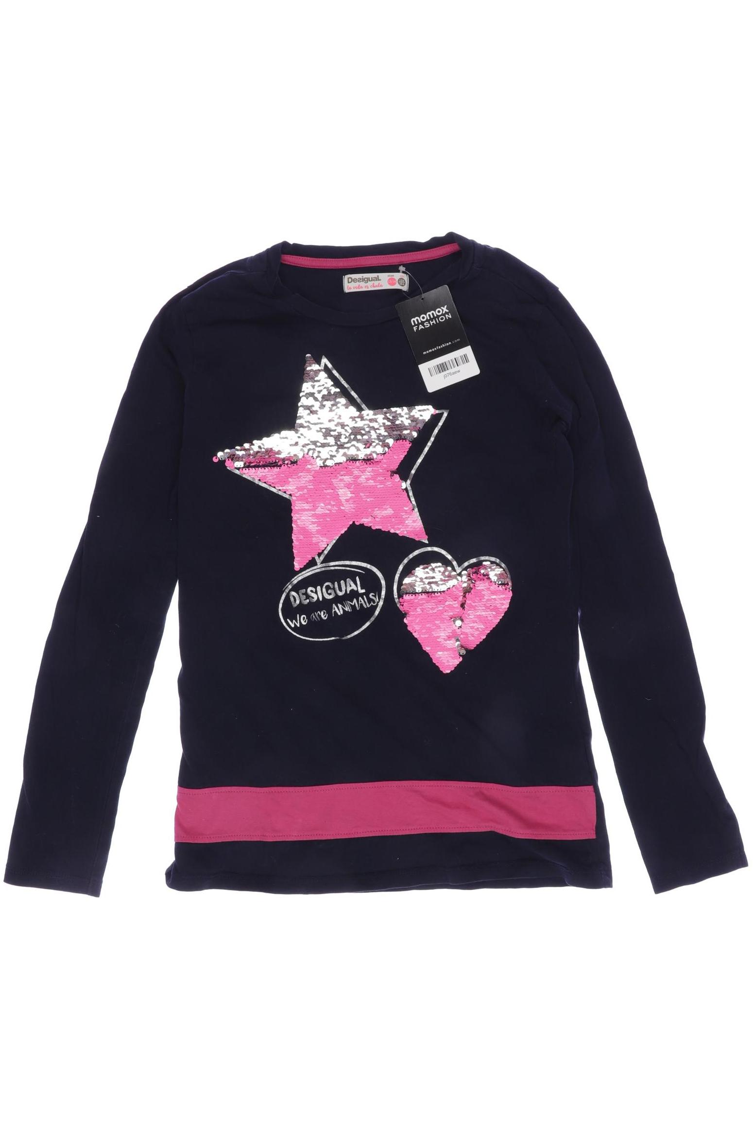 

Desigual Damen Langarmshirt, marineblau, Gr. 158/164