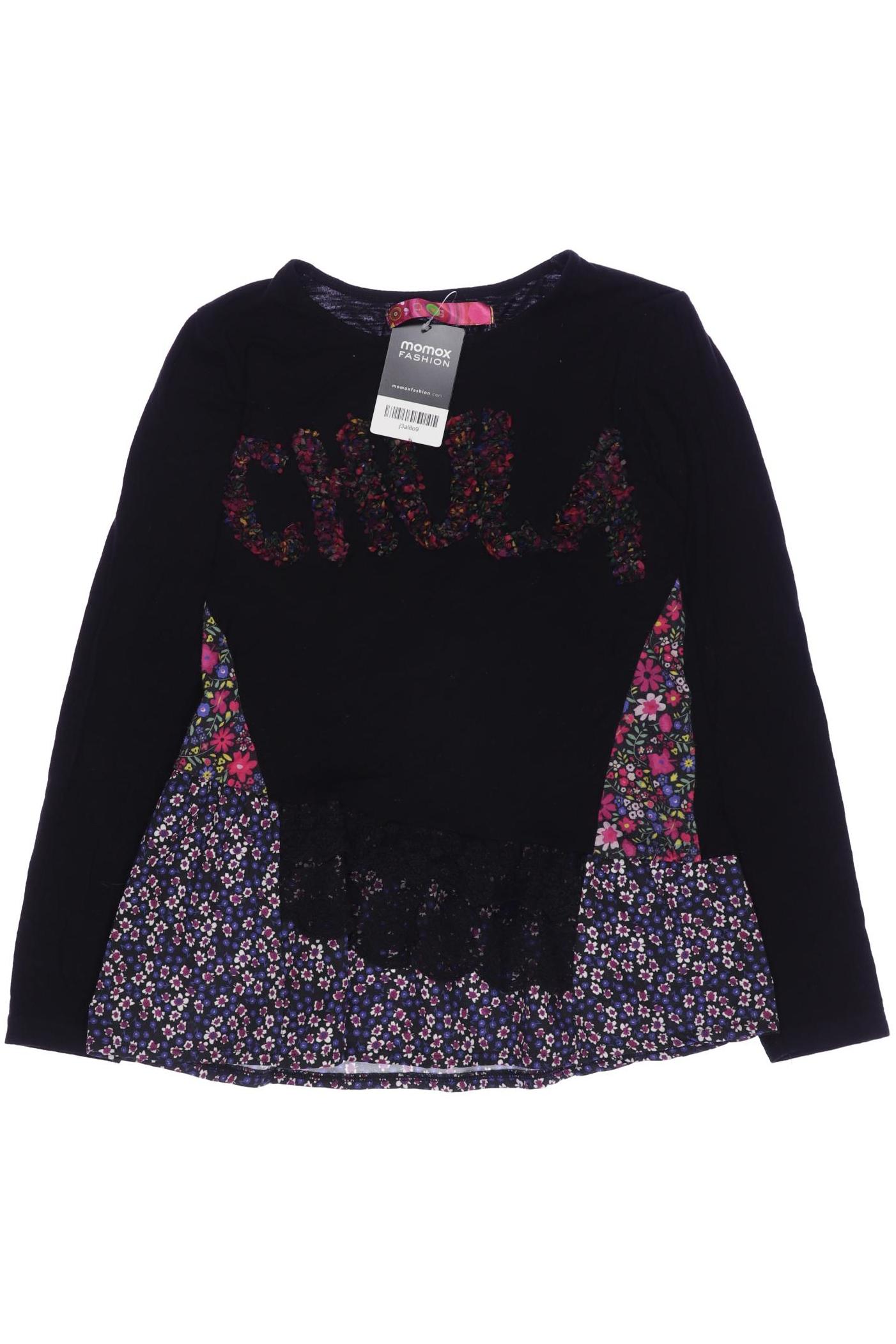 

Desigual Damen Langarmshirt, schwarz, Gr. 146