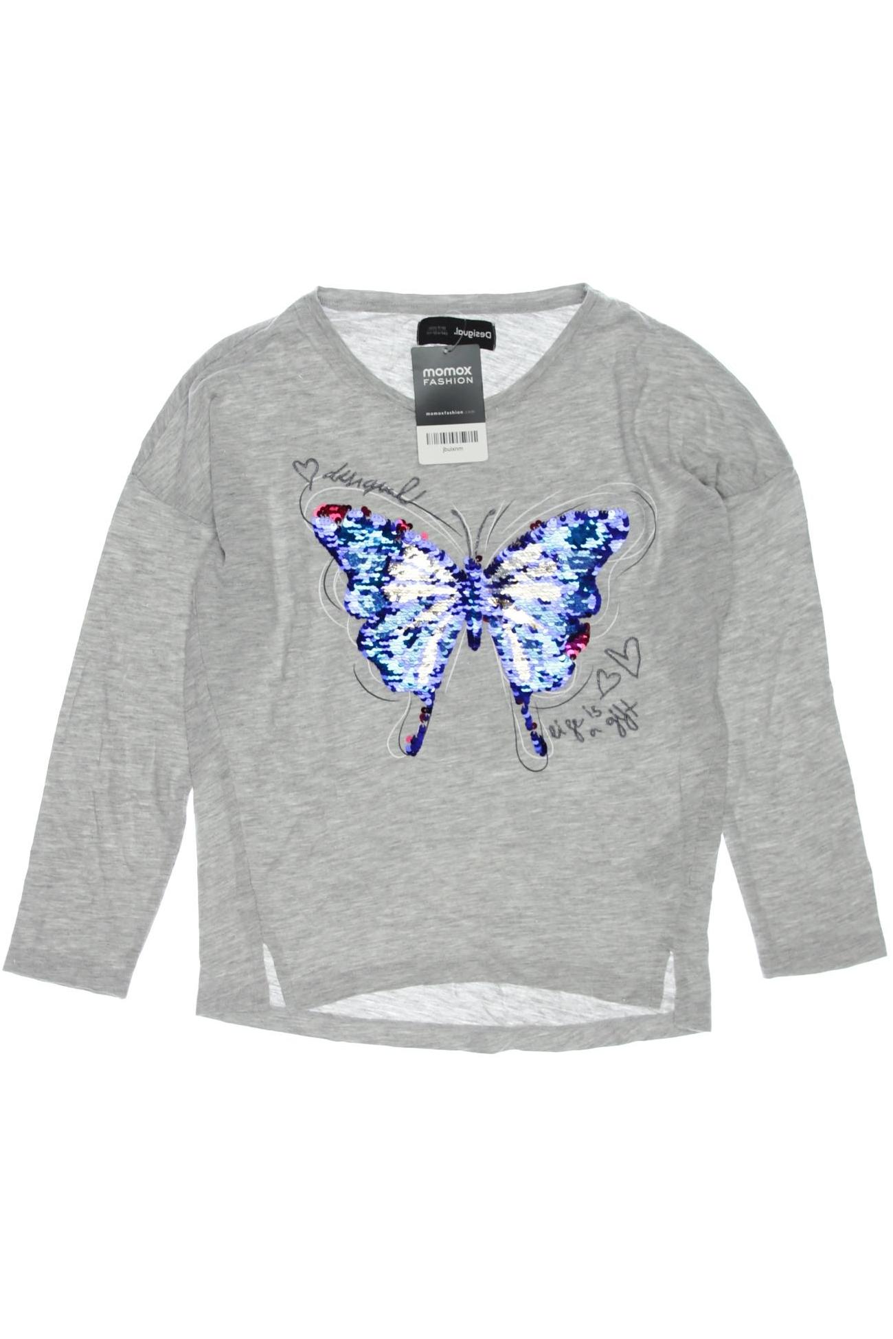 

Desigual Damen Langarmshirt, grau, Gr. 134/140
