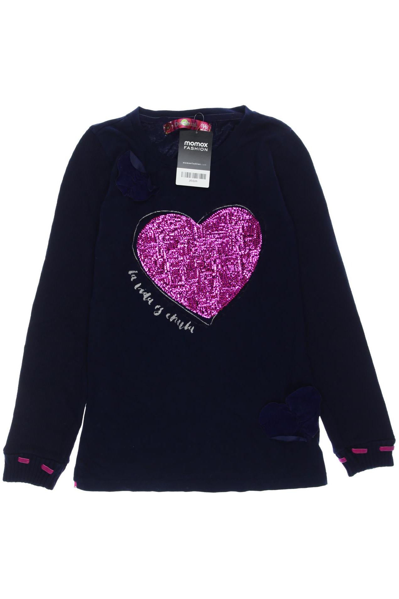 

Desigual Damen Langarmshirt, marineblau, Gr. 152