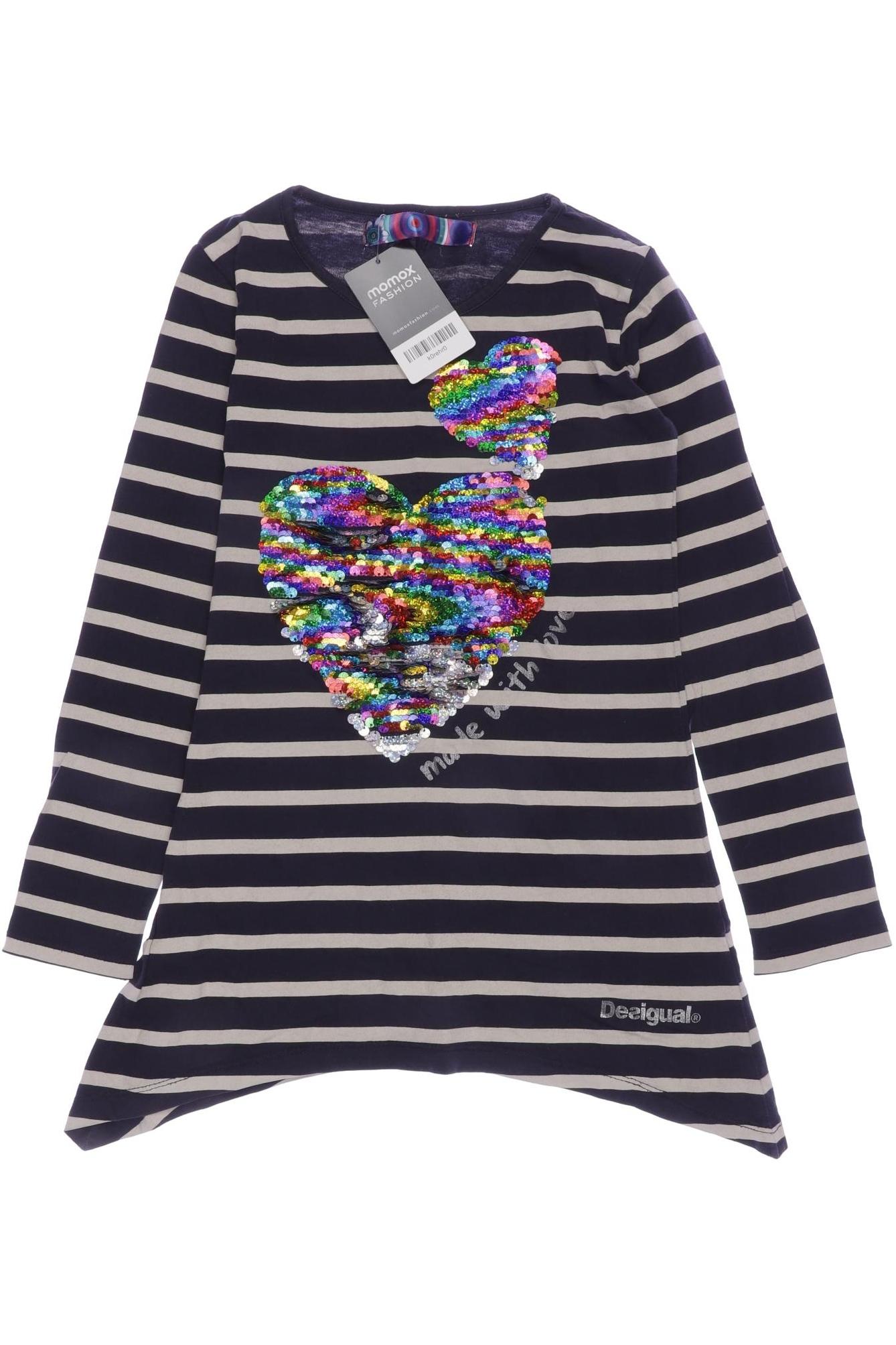 

Desigual Damen Langarmshirt, marineblau, Gr. 140