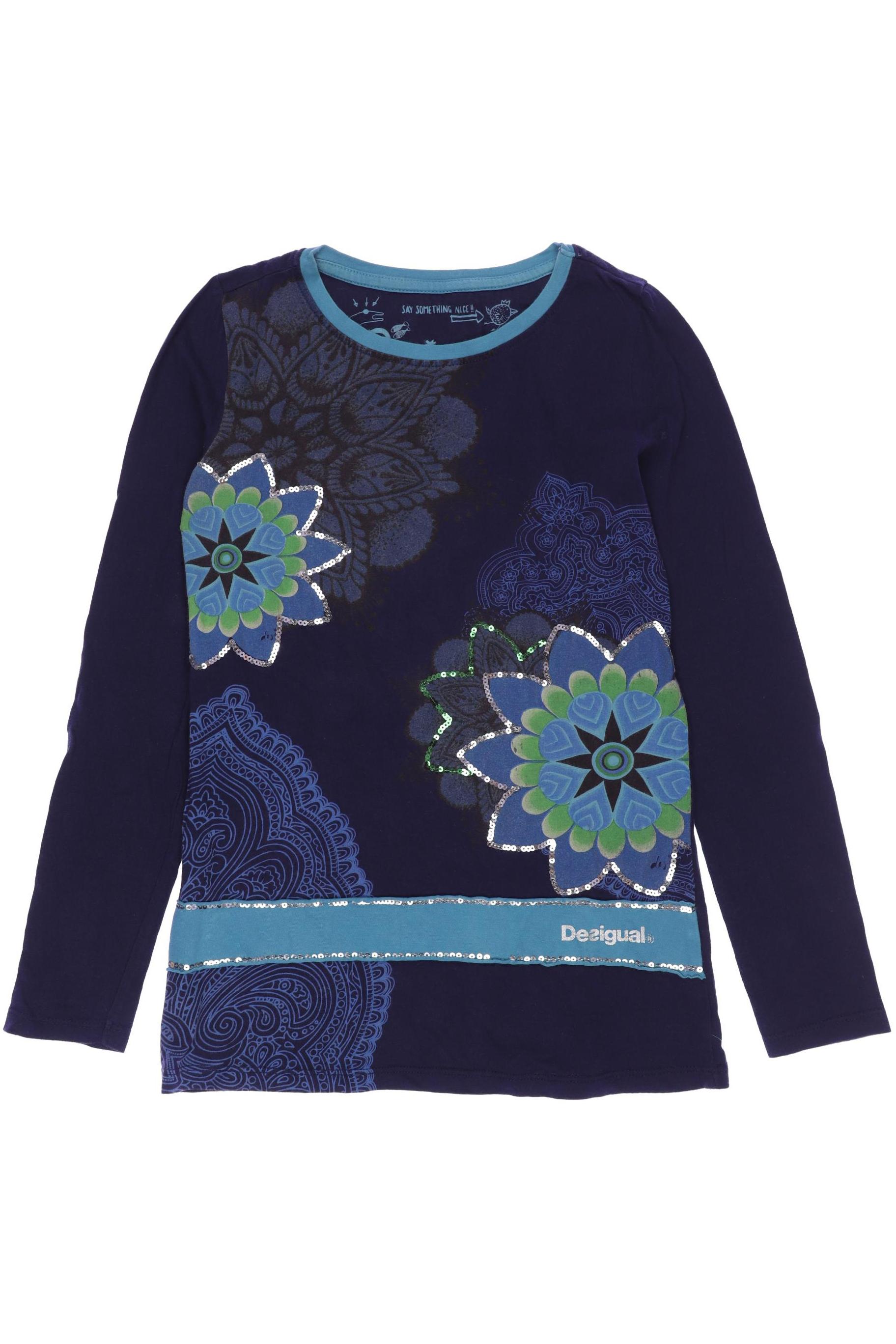 

Desigual Damen Langarmshirt, marineblau, Gr. 152