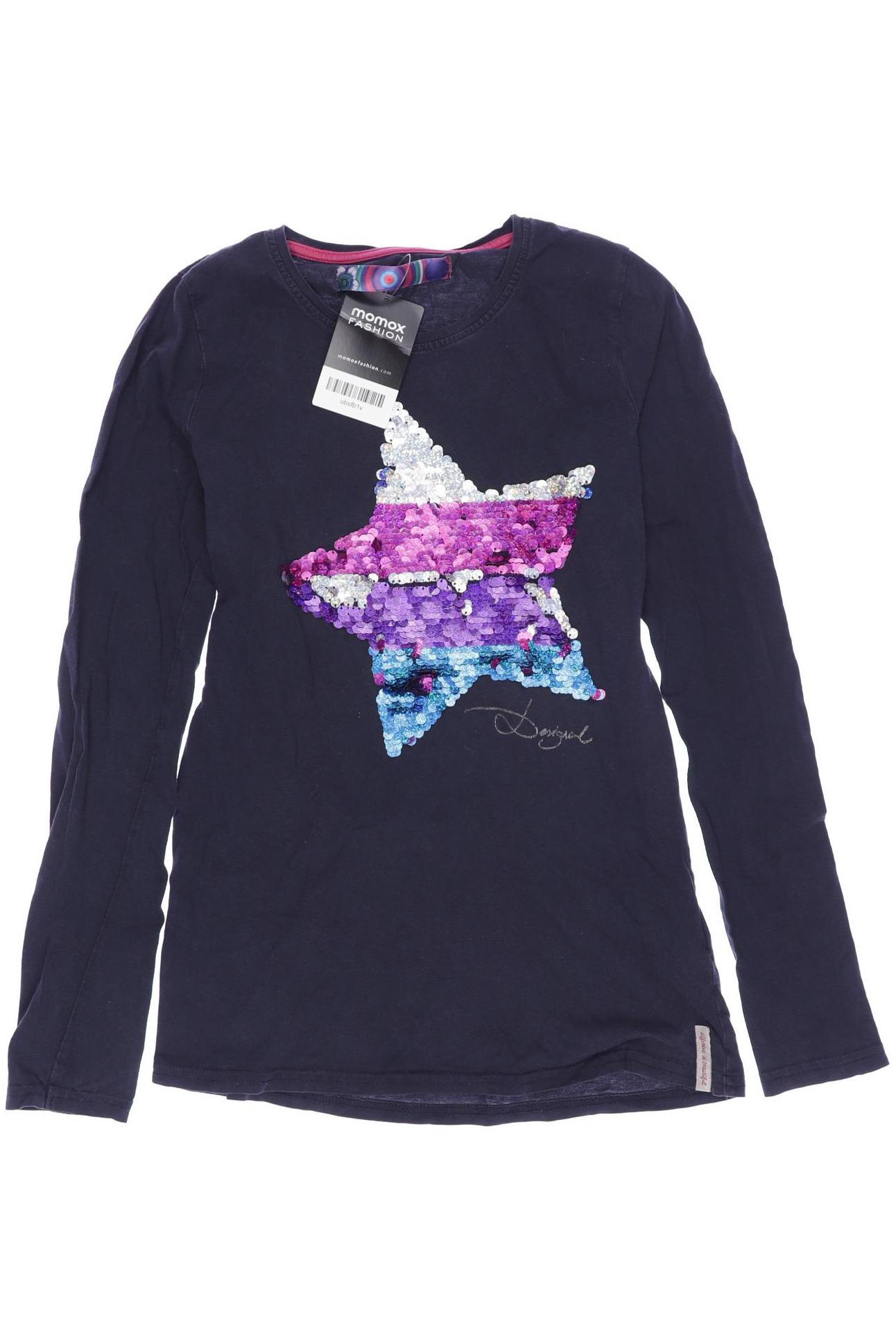 

Desigual Damen Langarmshirt, marineblau, Gr. 152