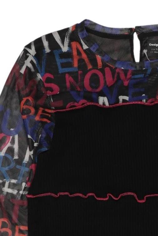 Thumbnail - Desigual Mädchen Langarmshirt, schwarz, Gr. 146/152