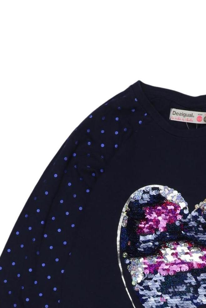Thumbnail - Desigual Mädchen Langarmshirt, marineblau, Gr. 146/152