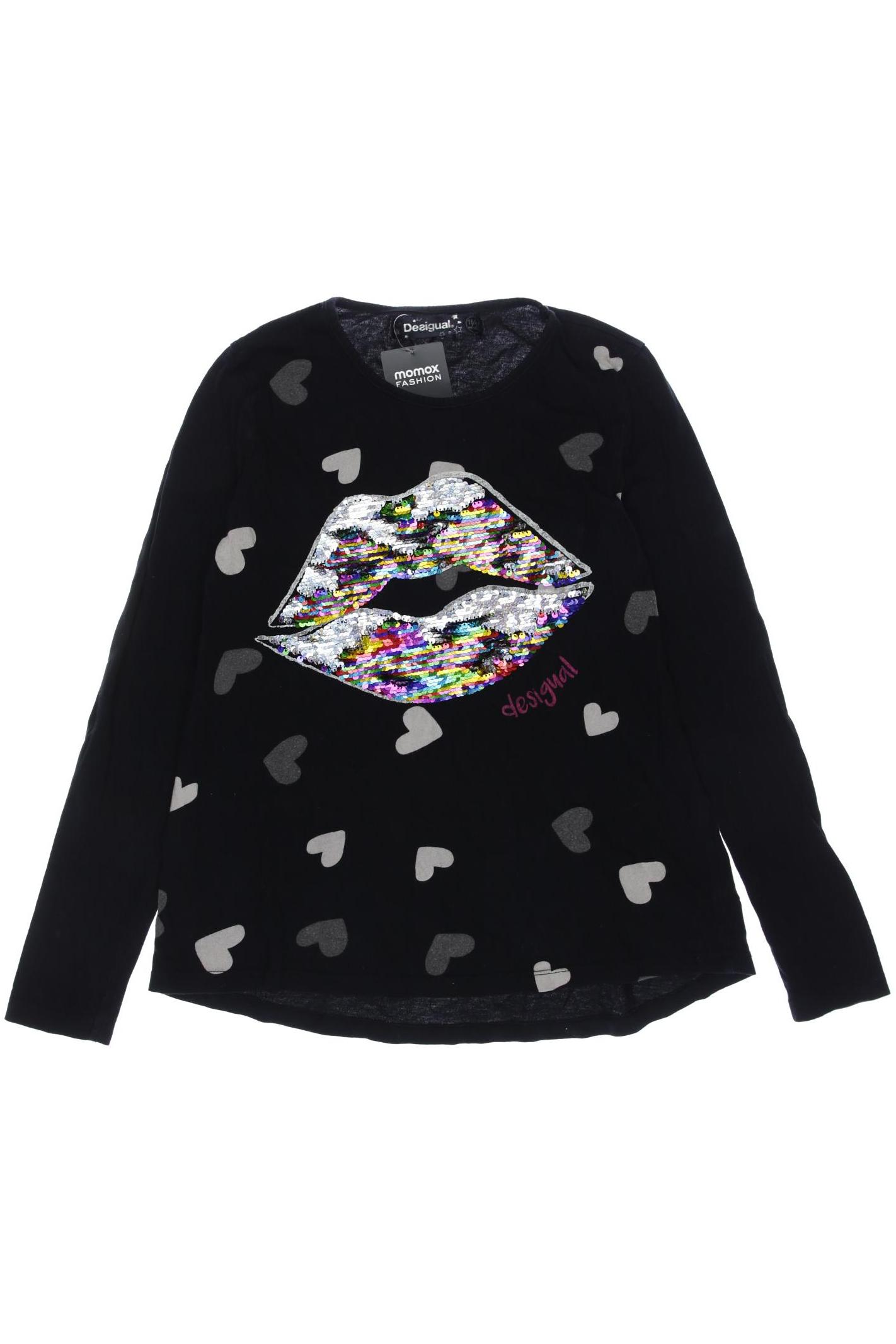 

Desigual Damen Langarmshirt, schwarz, Gr. 146
