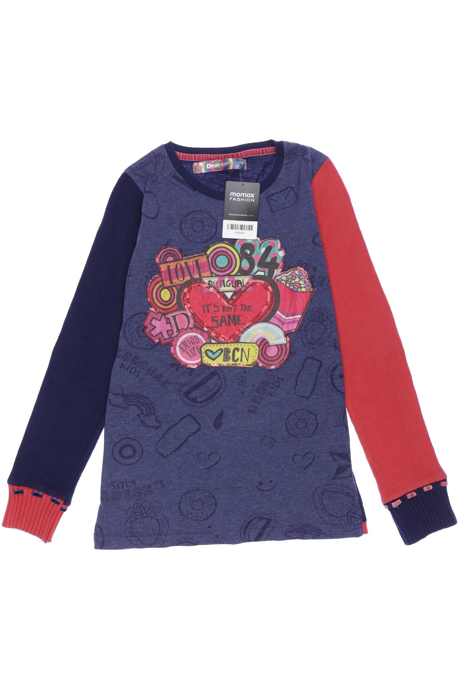 

Desigual Damen Langarmshirt, marineblau, Gr. 146/152