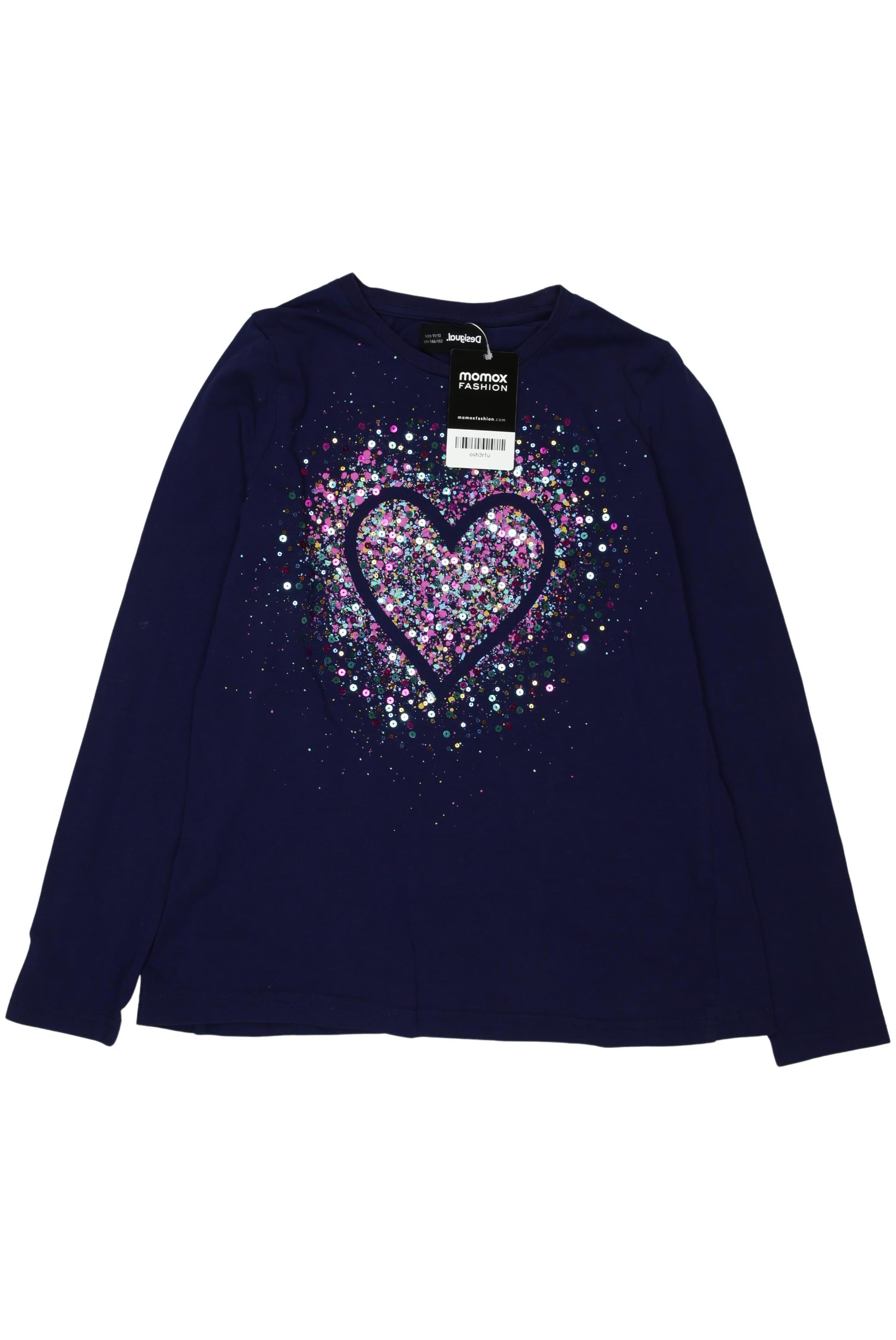 

Desigual Damen Langarmshirt, marineblau, Gr. 146/152