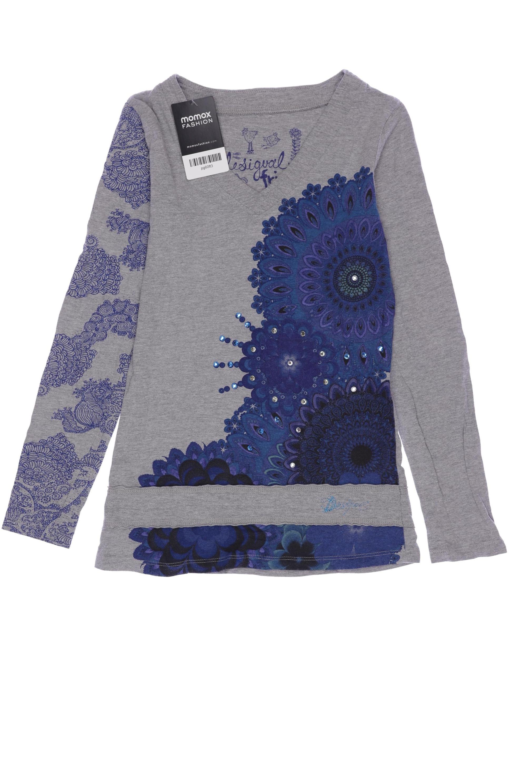 

Desigual Damen Langarmshirt, grau, Gr. 152