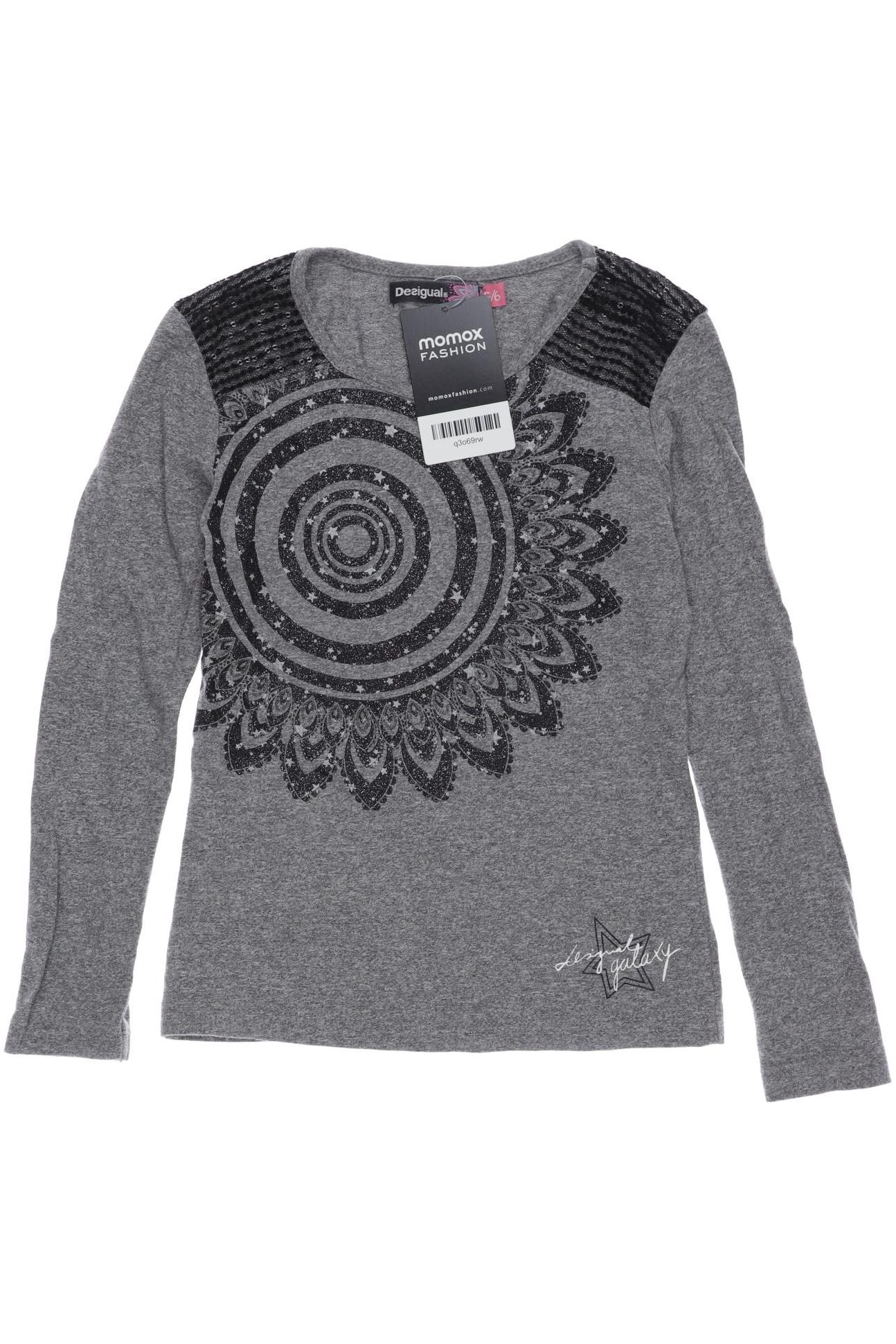 

Desigual Damen Langarmshirt, grau, Gr. 116