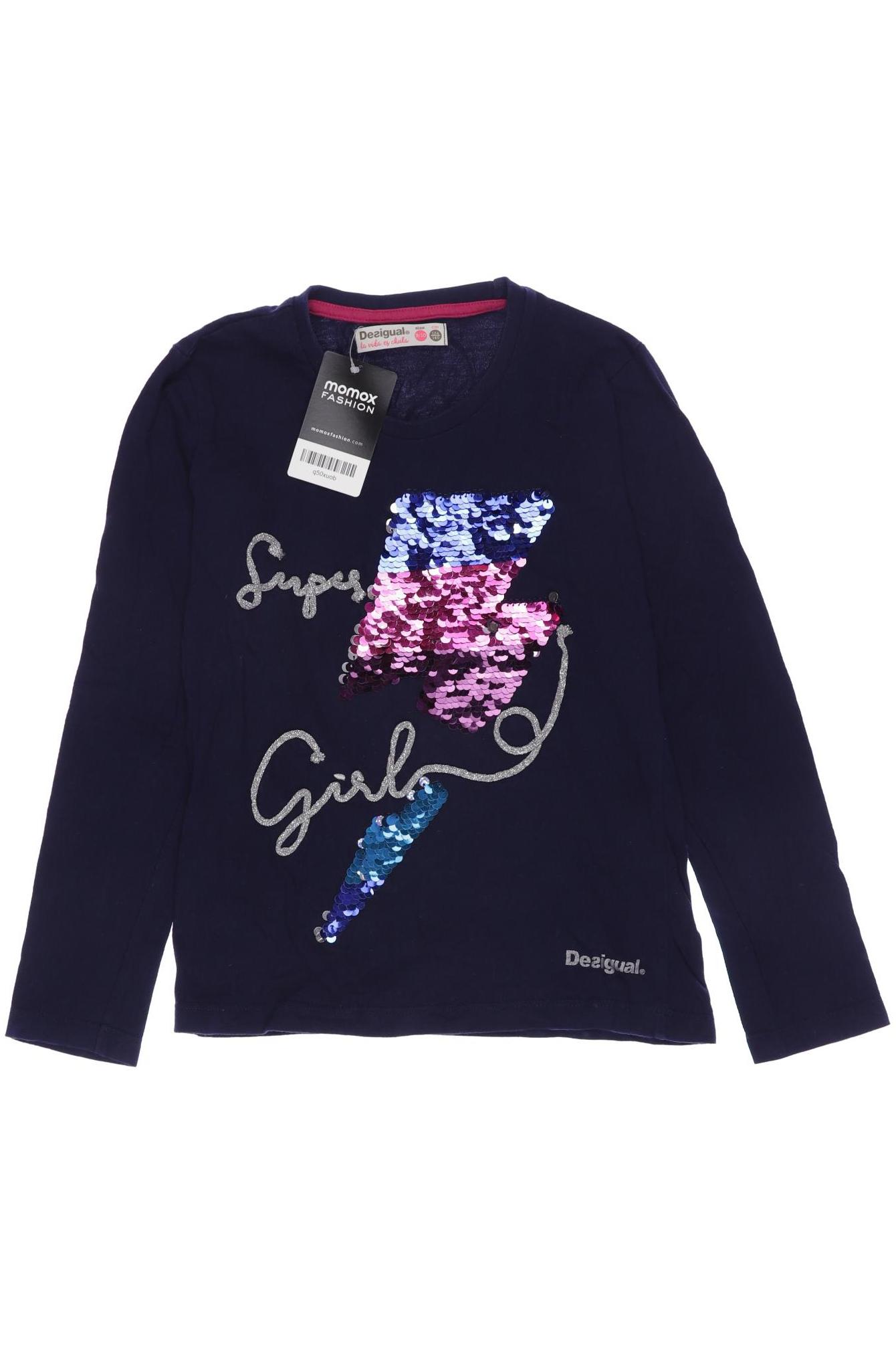 

Desigual Damen Langarmshirt, marineblau, Gr. 134
