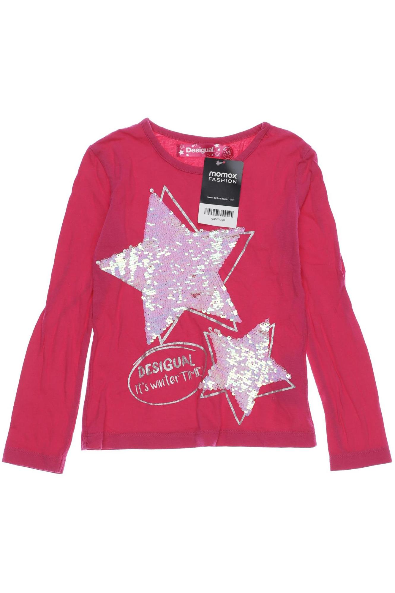 

Desigual Damen Langarmshirt, pink, Gr. 110