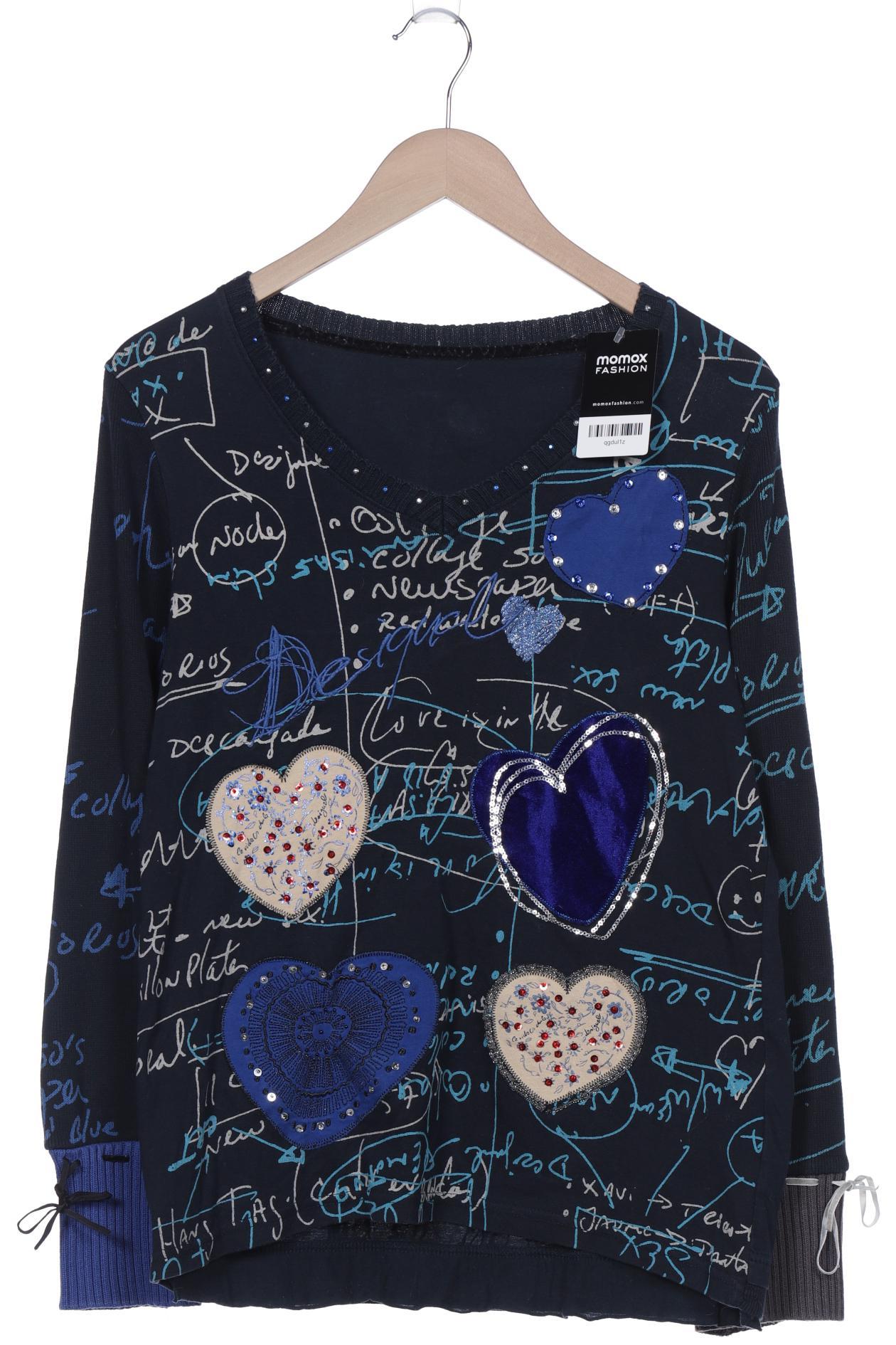 

Desigual Damen Langarmshirt, marineblau, Gr. 170