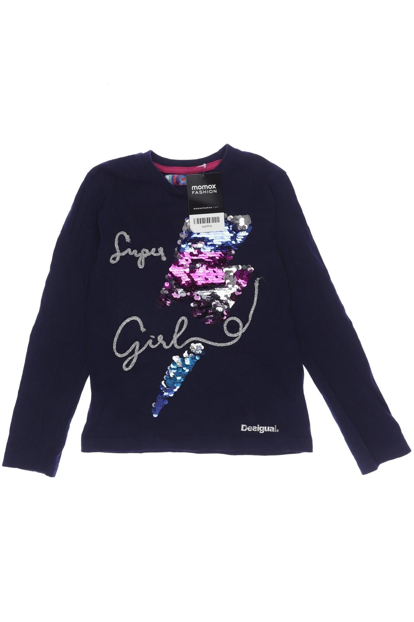 

Desigual Damen Langarmshirt, marineblau, Gr. 128