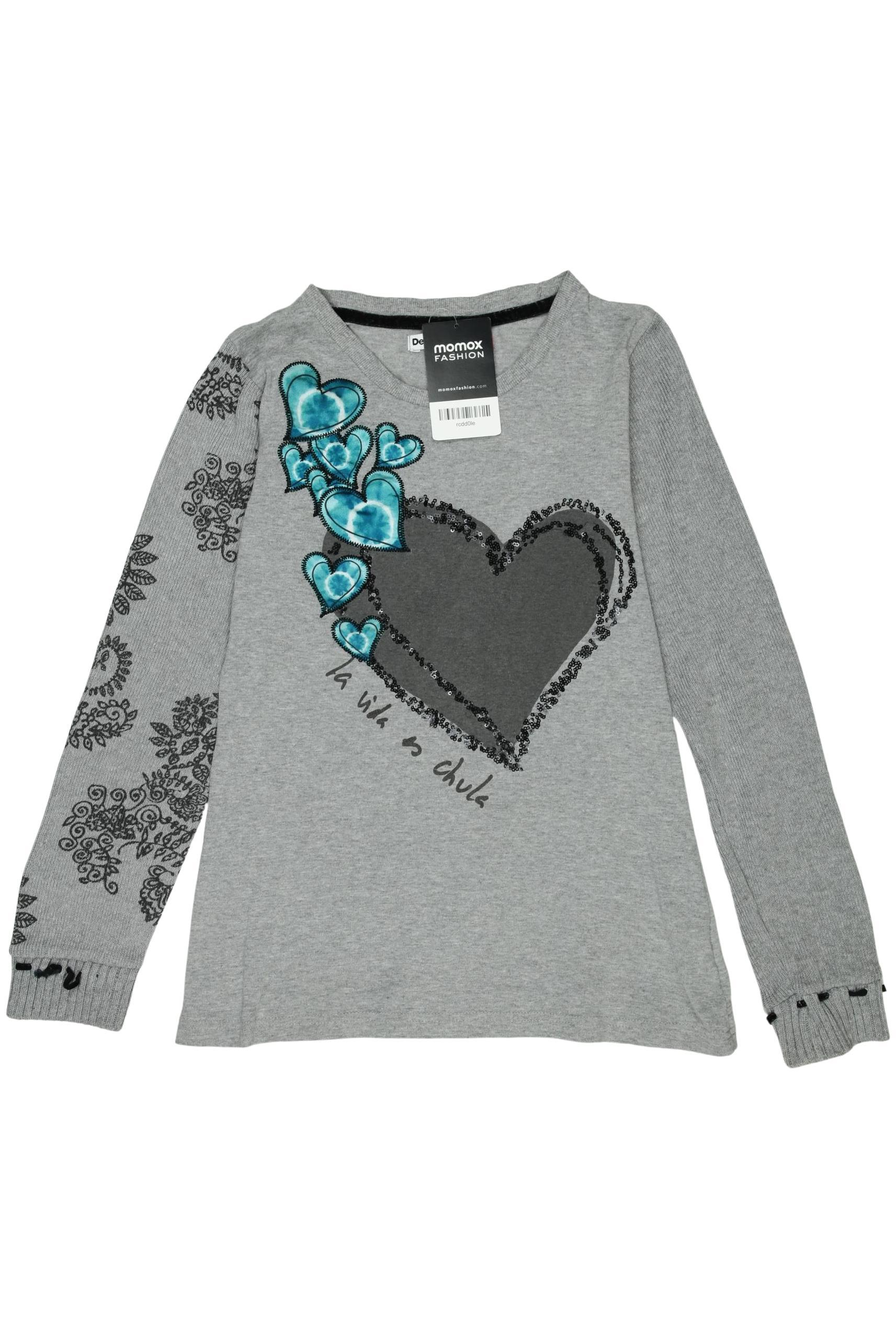 

Desigual Damen Langarmshirt, grau, Gr. 146
