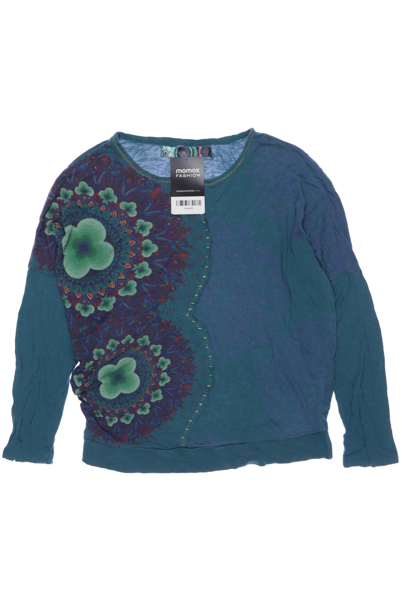 

Desigual Damen Langarmshirt, türkis, Gr. 152