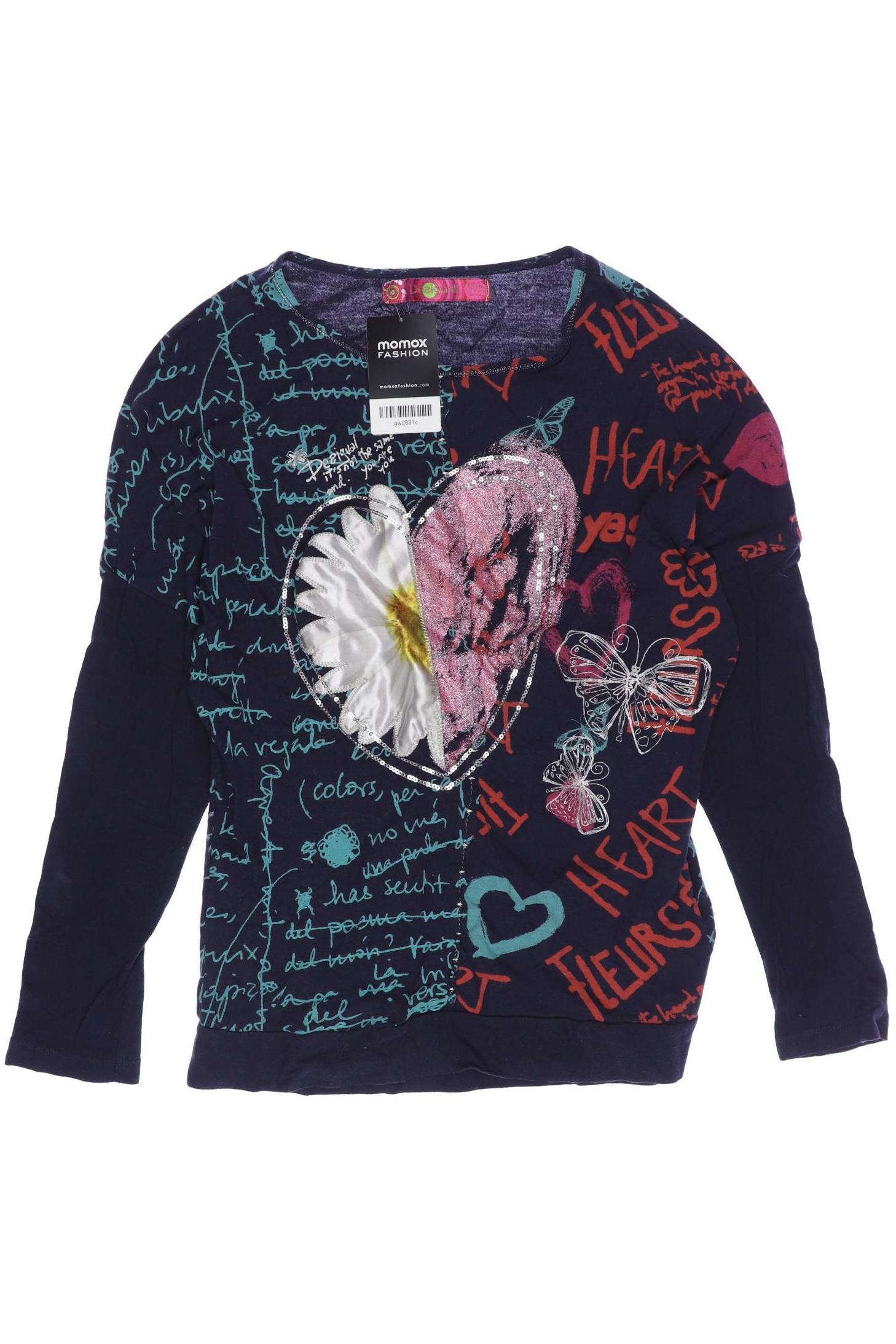 

Desigual Damen Langarmshirt, marineblau, Gr. 164