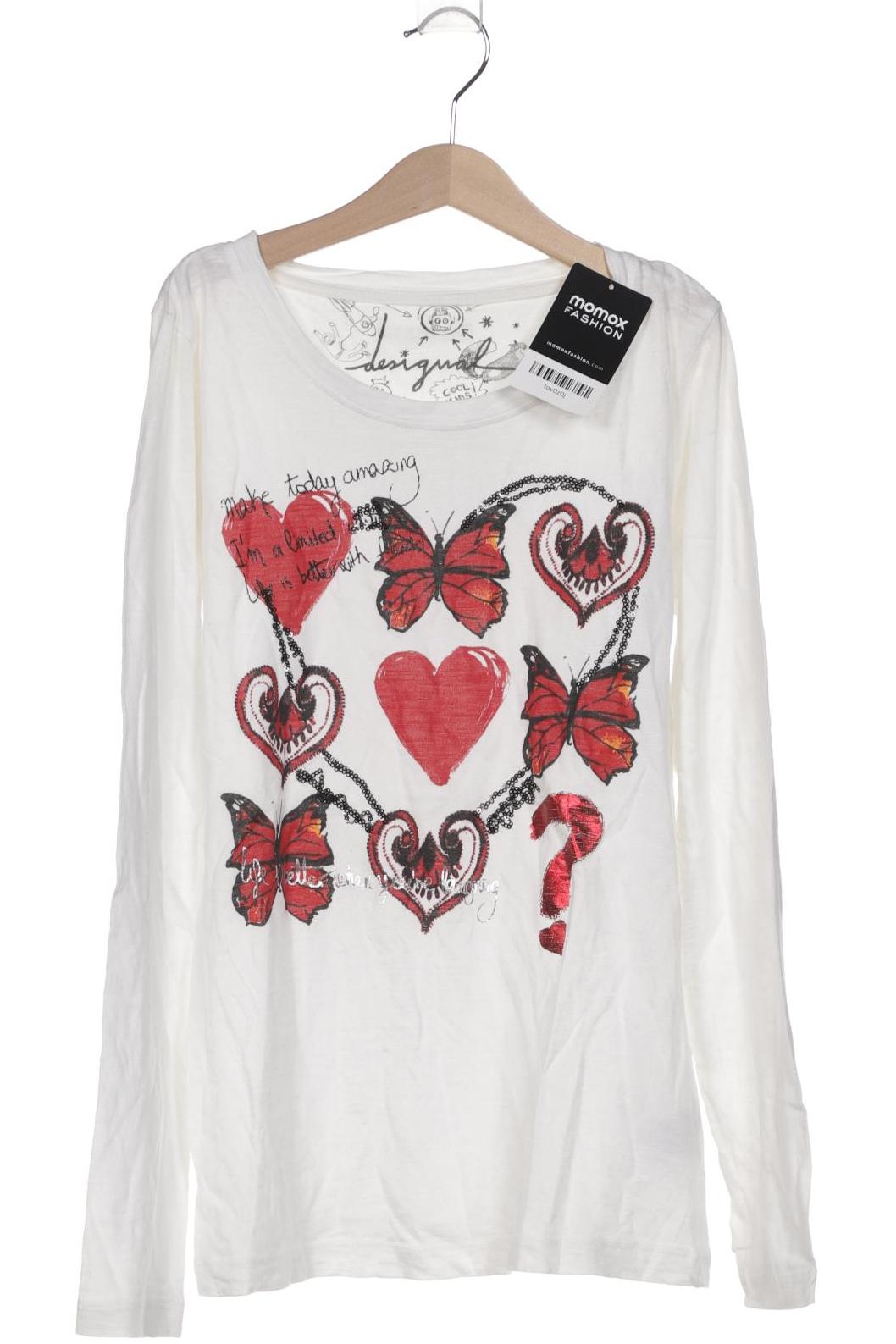 

Desigual Damen Langarmshirt, weiß, Gr. 164