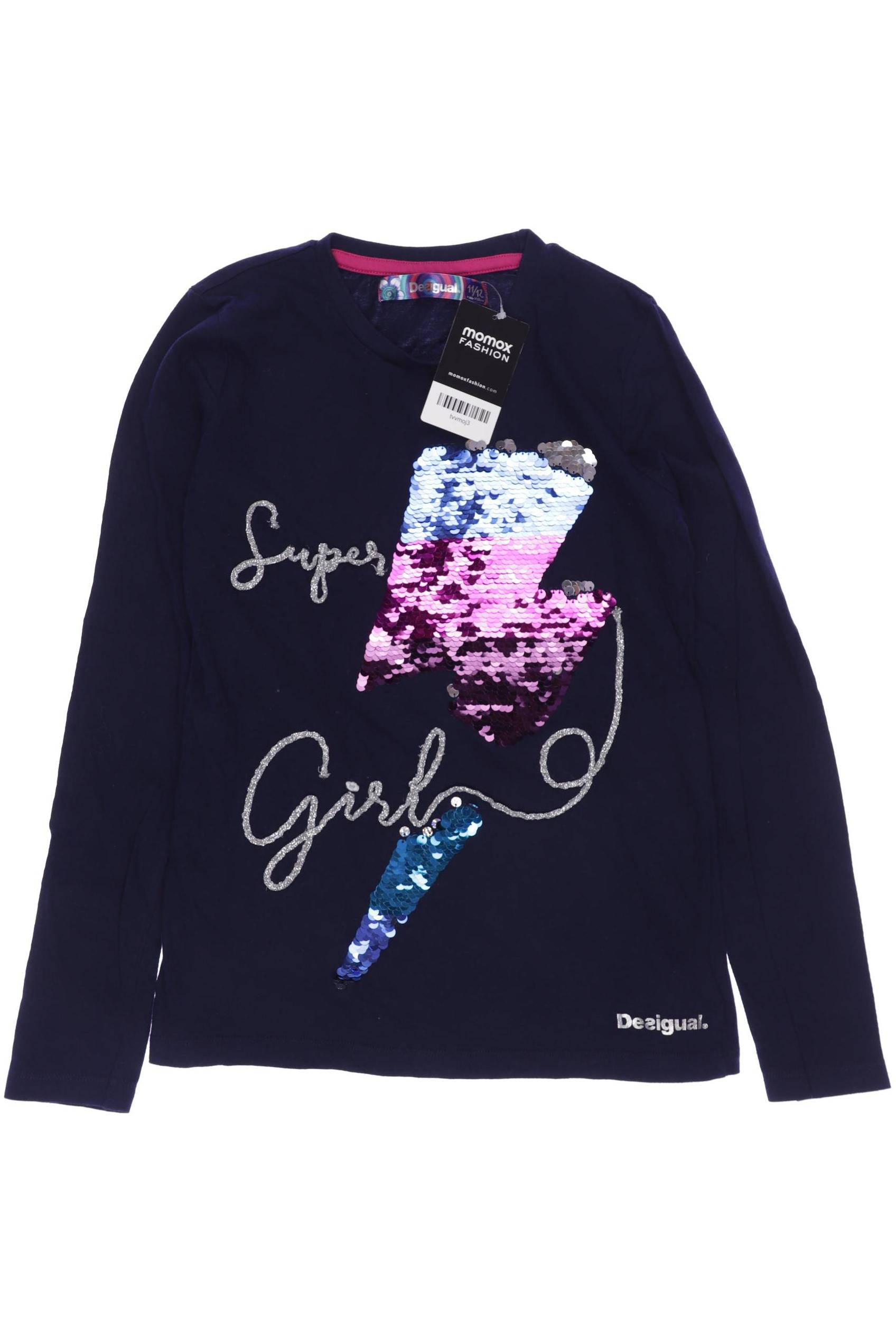 

Desigual Damen Langarmshirt, marineblau, Gr. 146/152