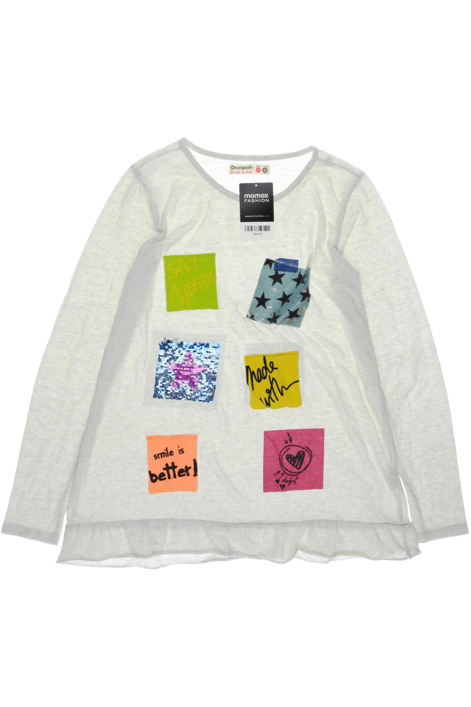 

Desigual Damen Langarmshirt, cremeweiß, Gr. 146/152