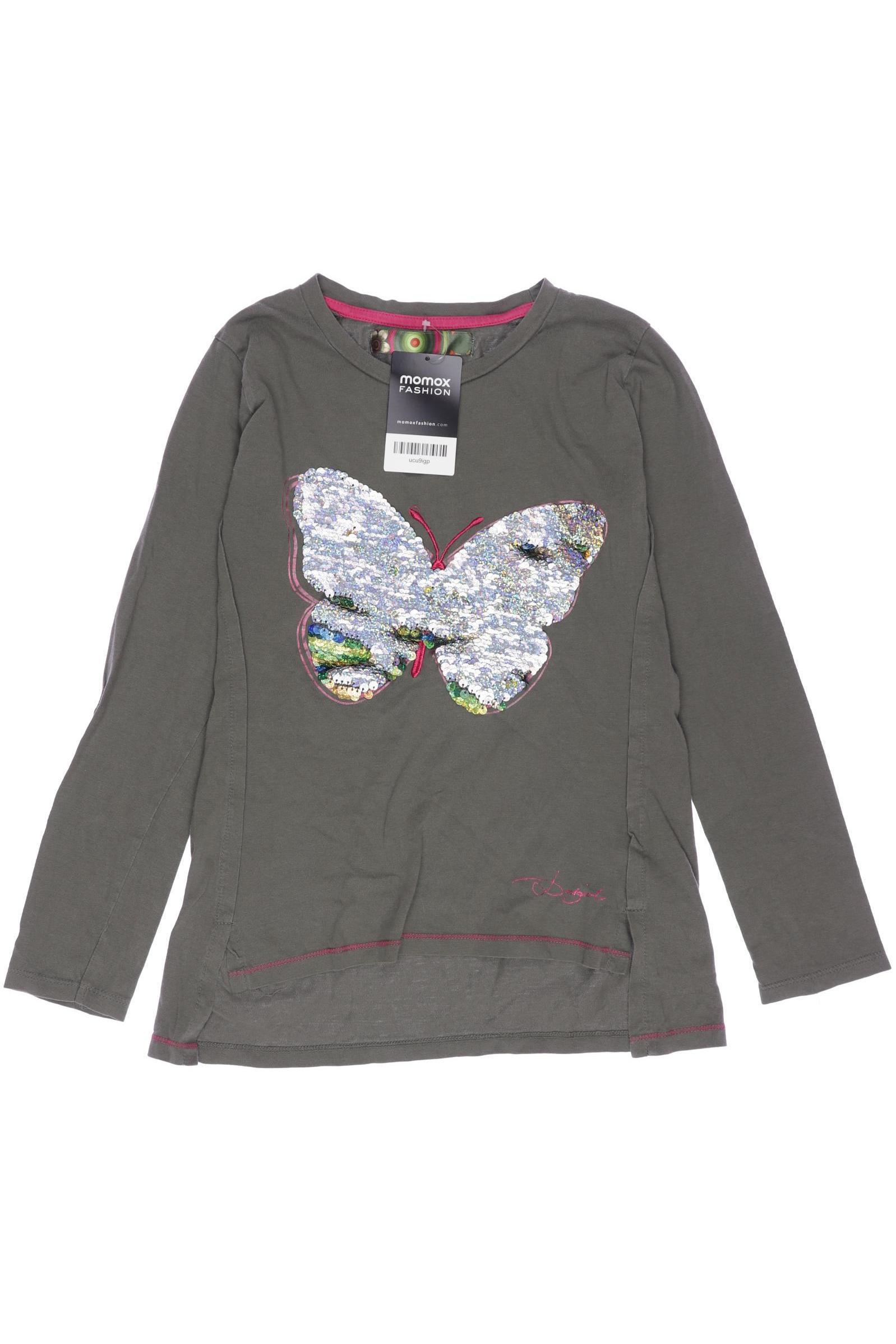 

Desigual Damen Langarmshirt, grün, Gr. 140