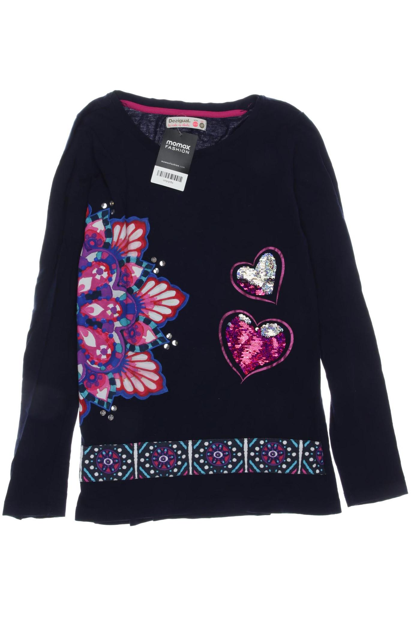 

Desigual Damen Langarmshirt, marineblau, Gr. 158