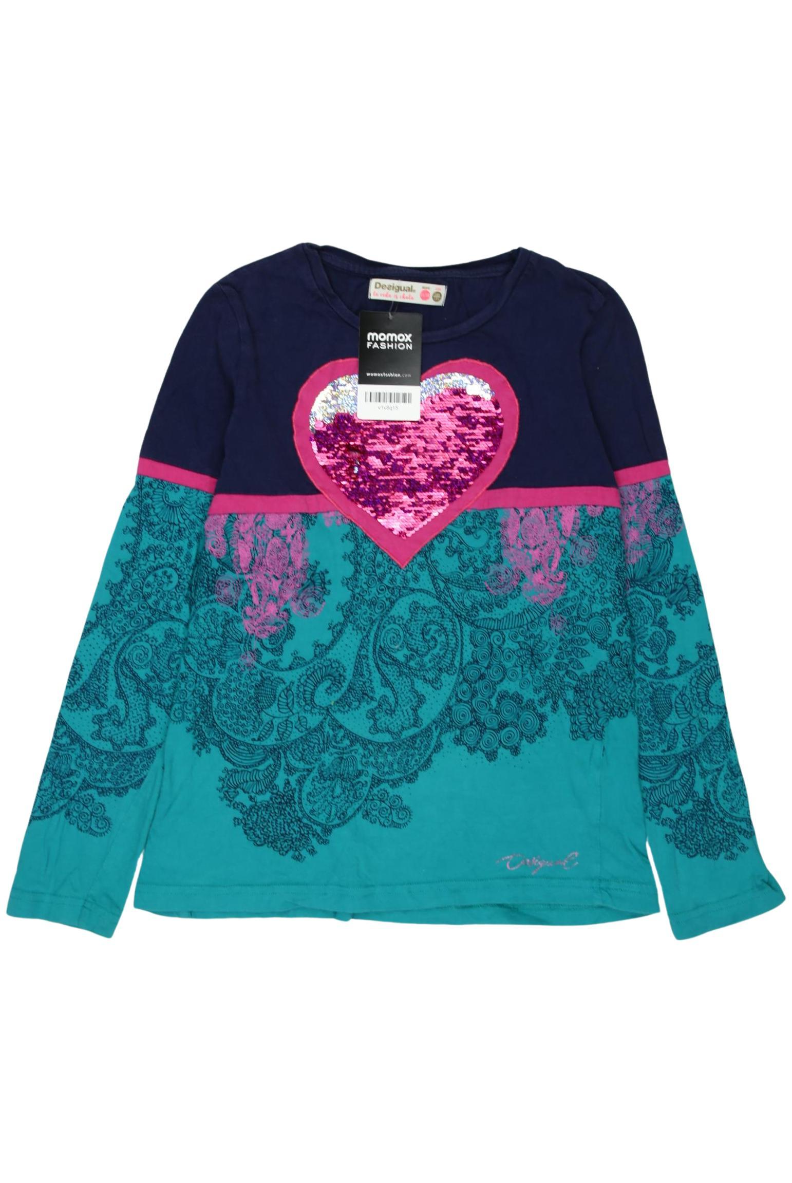 

Desigual Damen Langarmshirt, türkis, Gr. 146/152