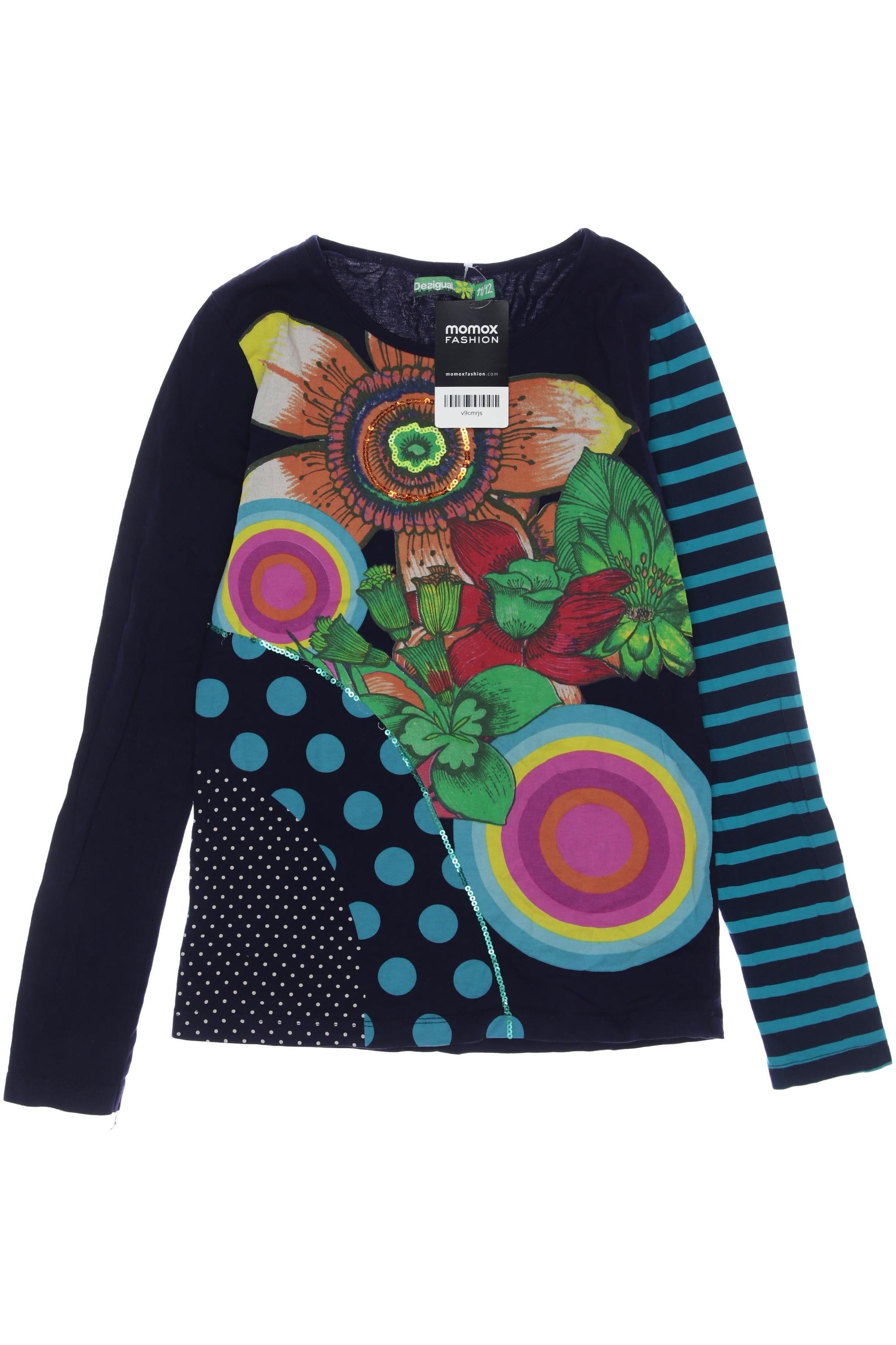 

Desigual Damen Langarmshirt, marineblau, Gr. 146/152