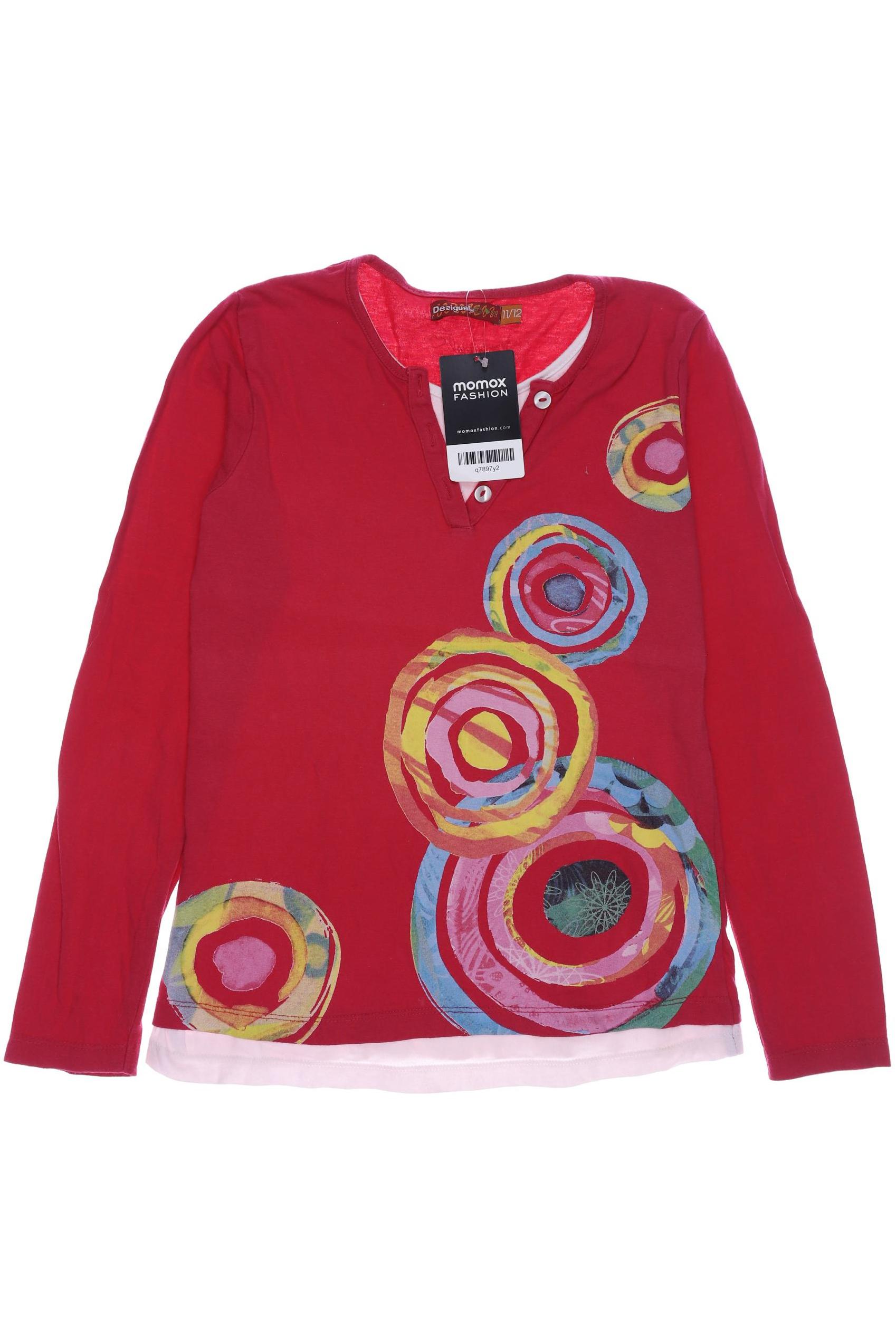 

Desigual Damen Langarmshirt, rot, Gr. 152