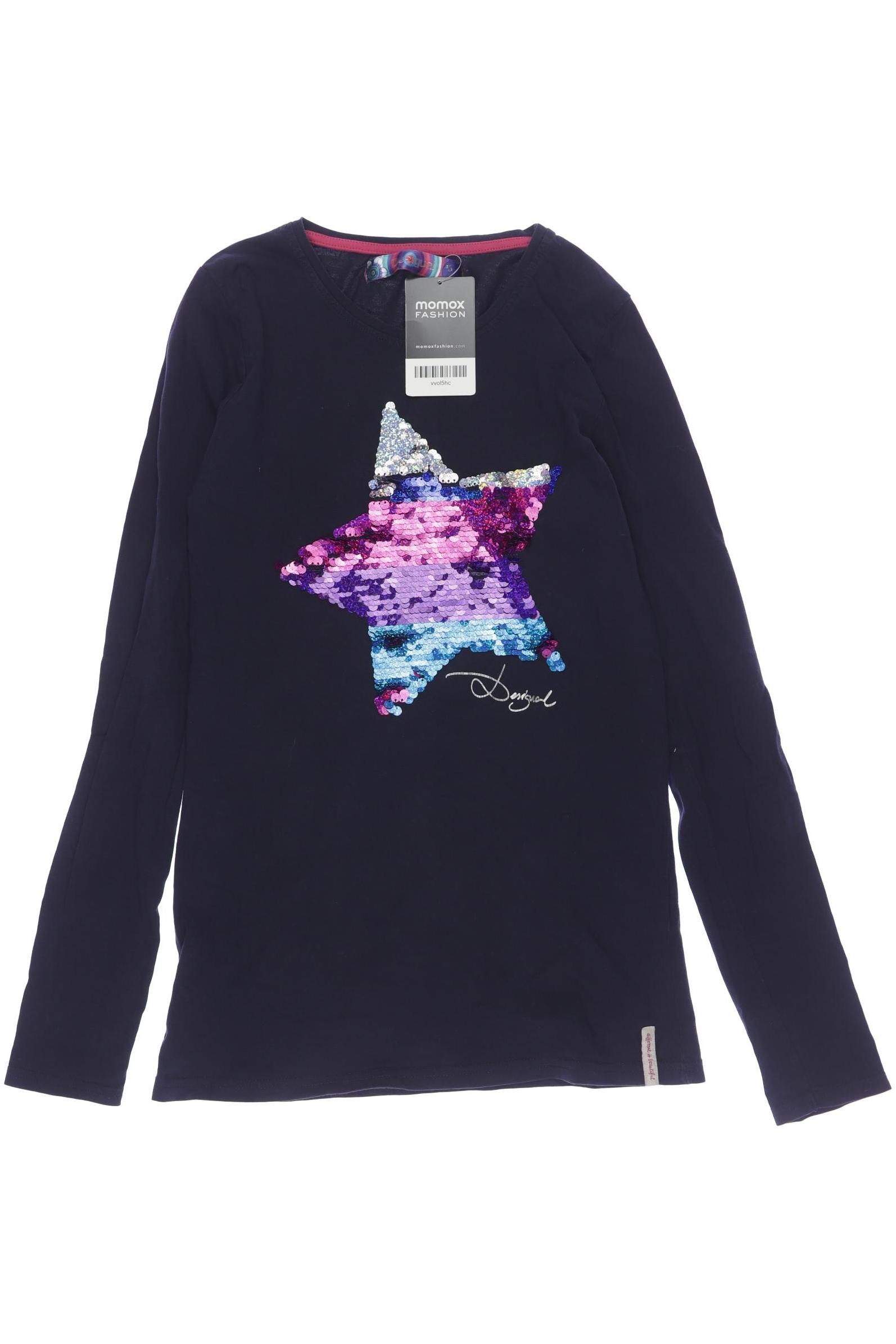 

Desigual Damen Langarmshirt, marineblau, Gr. 158
