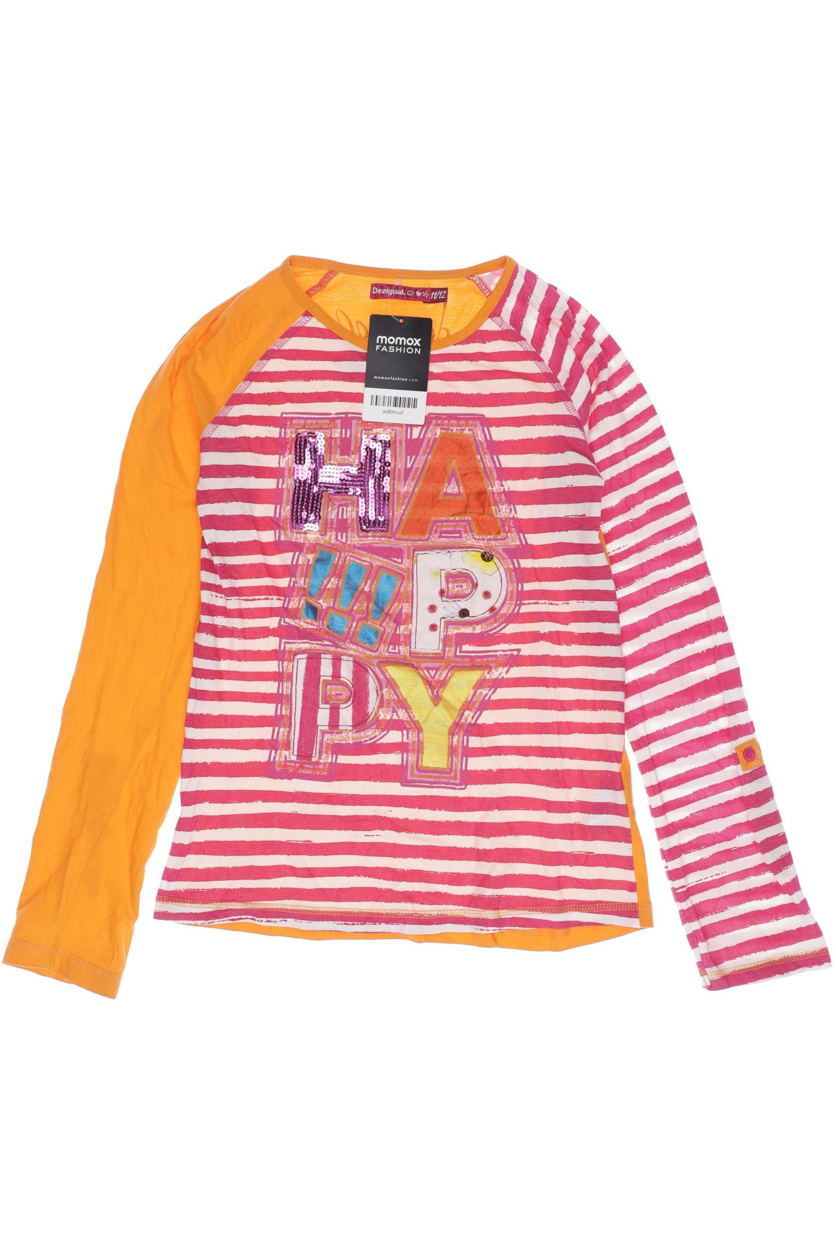 

Desigual Damen Langarmshirt, orange, Gr. 152