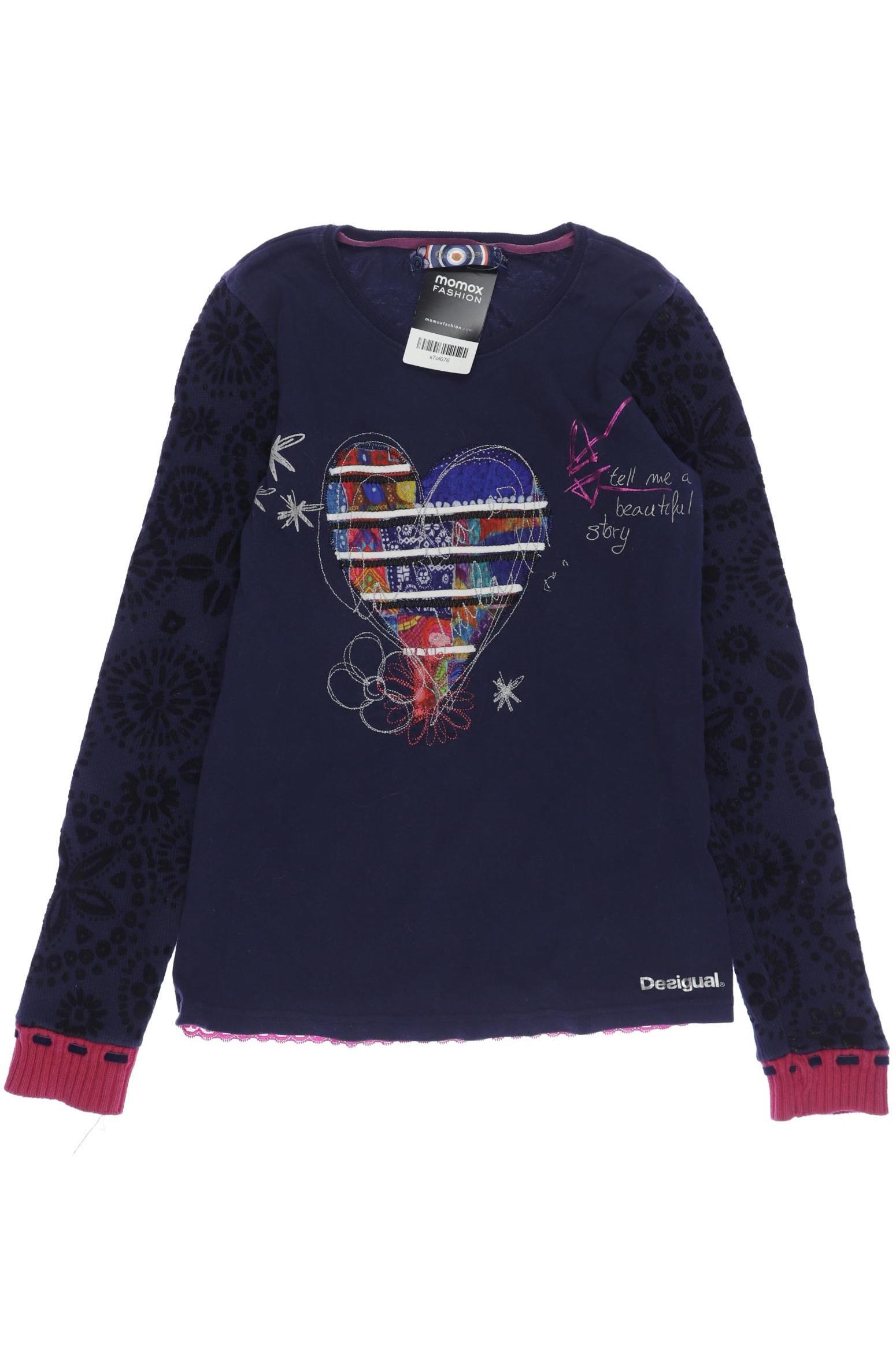

Desigual Damen Langarmshirt, marineblau, Gr. 164