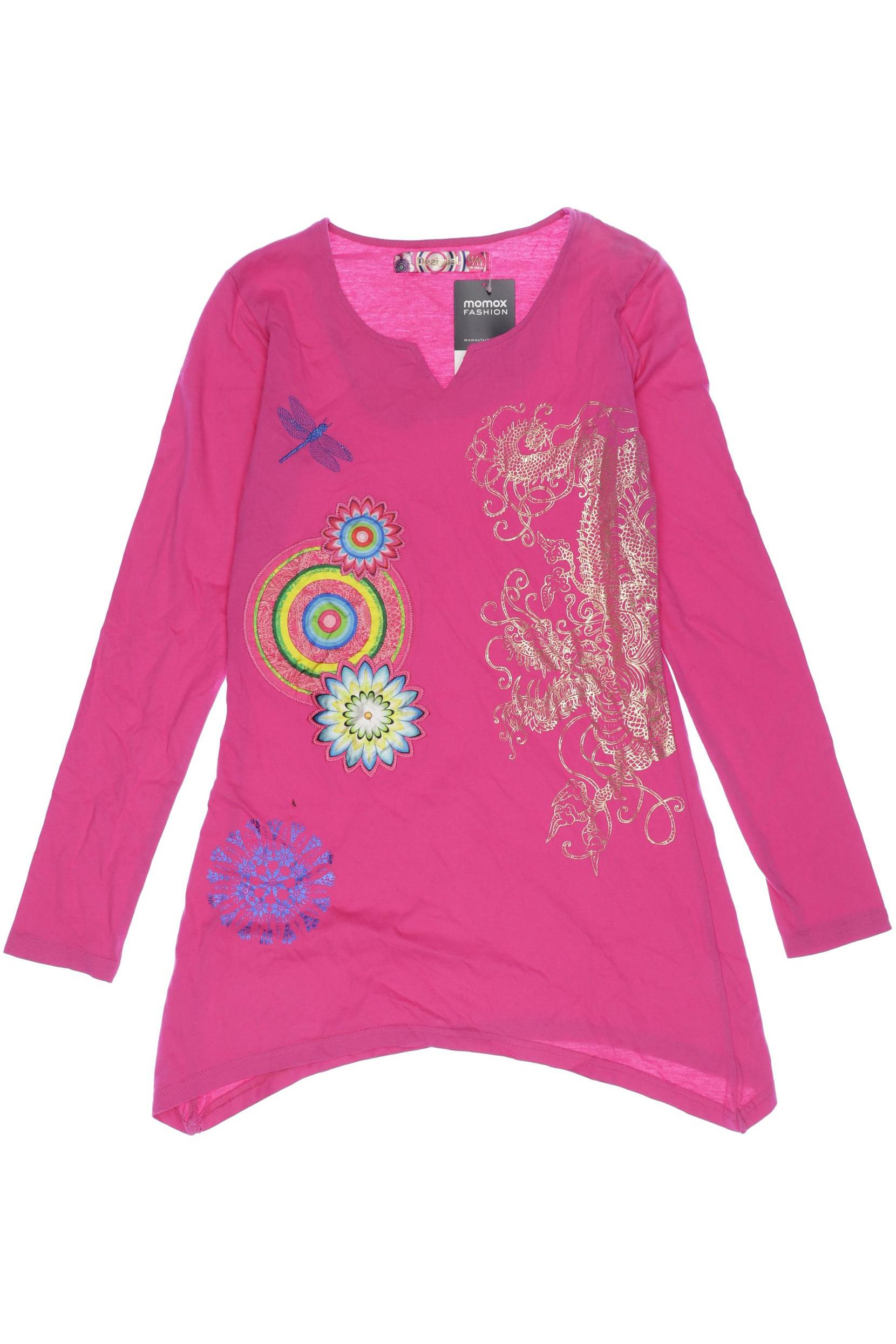 

Desigual Damen Langarmshirt, pink, Gr. 164