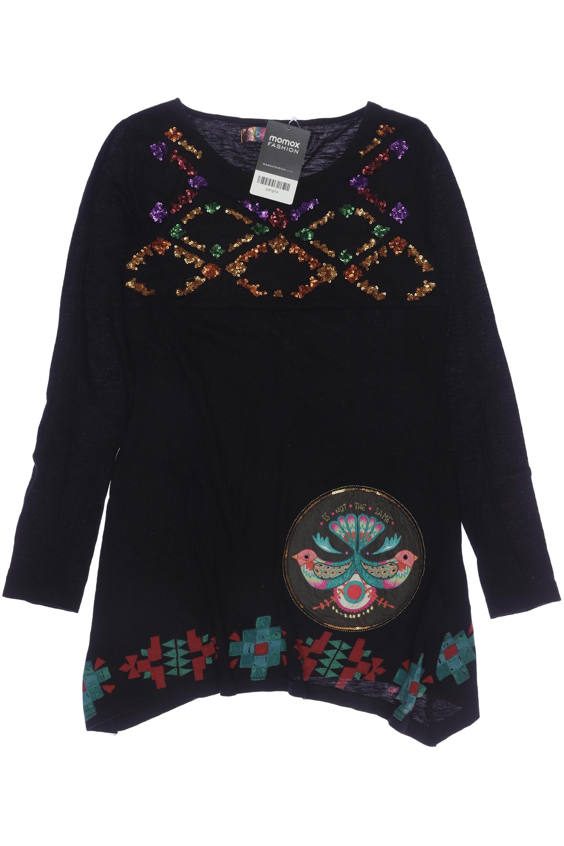 

Desigual Damen Langarmshirt, schwarz, Gr. 158/164