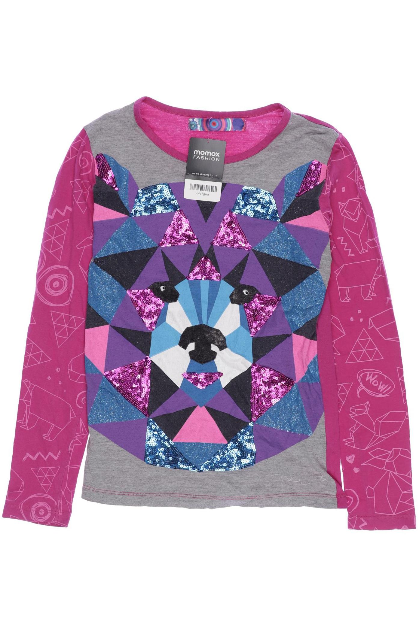 

Desigual Damen Langarmshirt, pink, Gr. 152