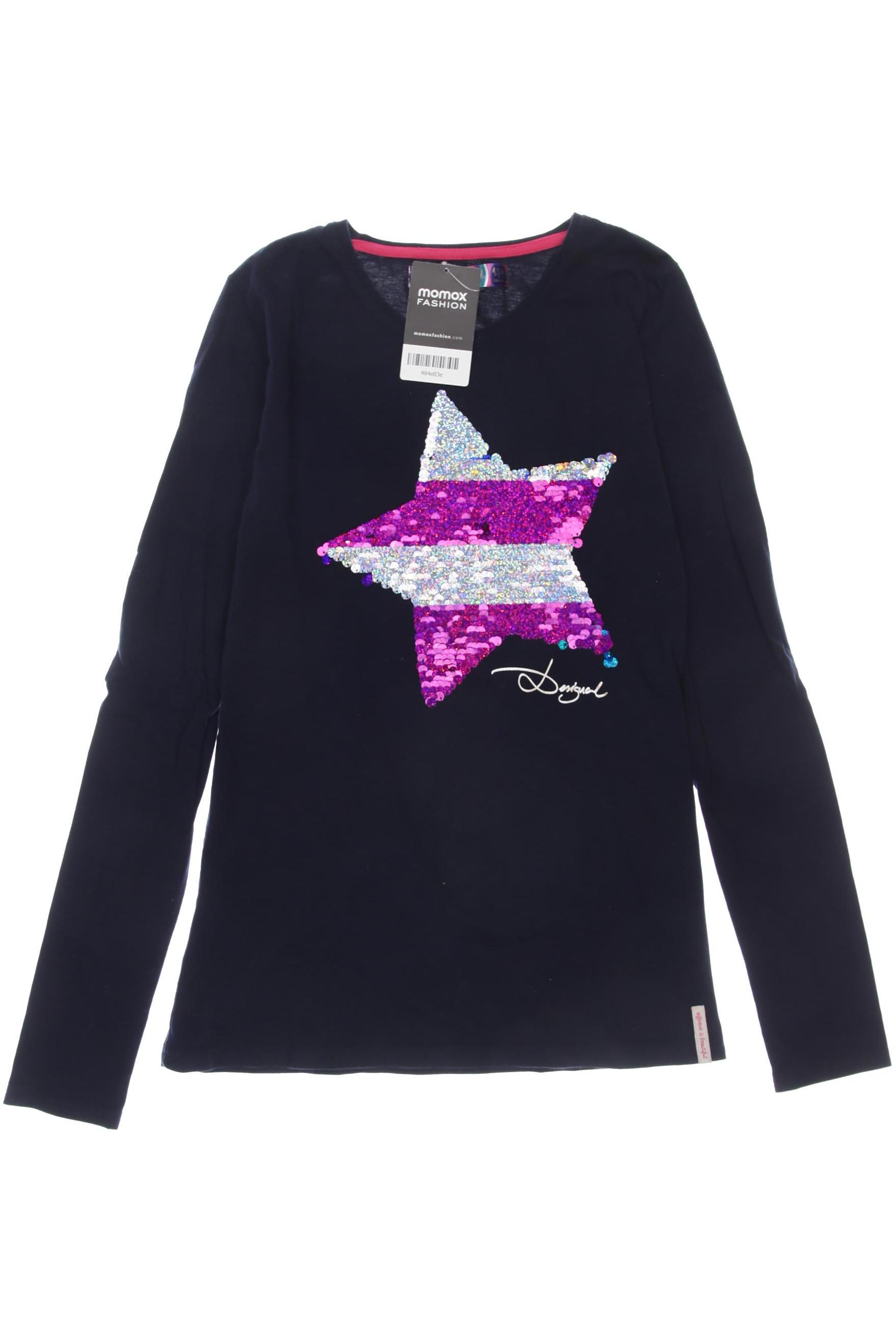 

Desigual Damen Langarmshirt, blau, Gr. 158