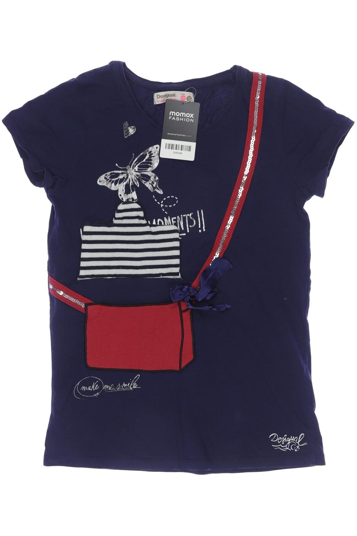 

Desigual Damen T-Shirt, marineblau, Gr. 158