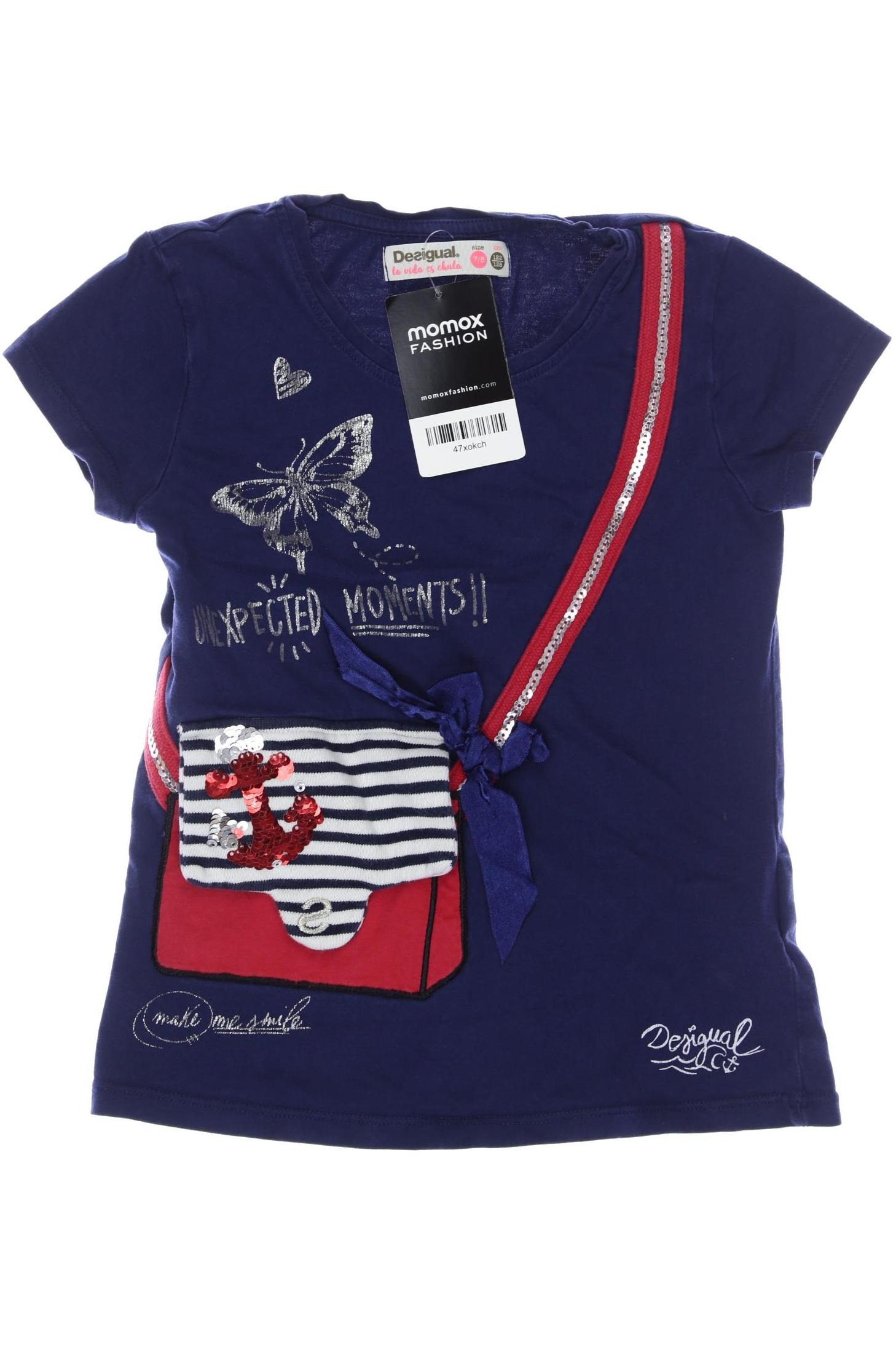 

Desigual Damen T-Shirt, marineblau, Gr. 122