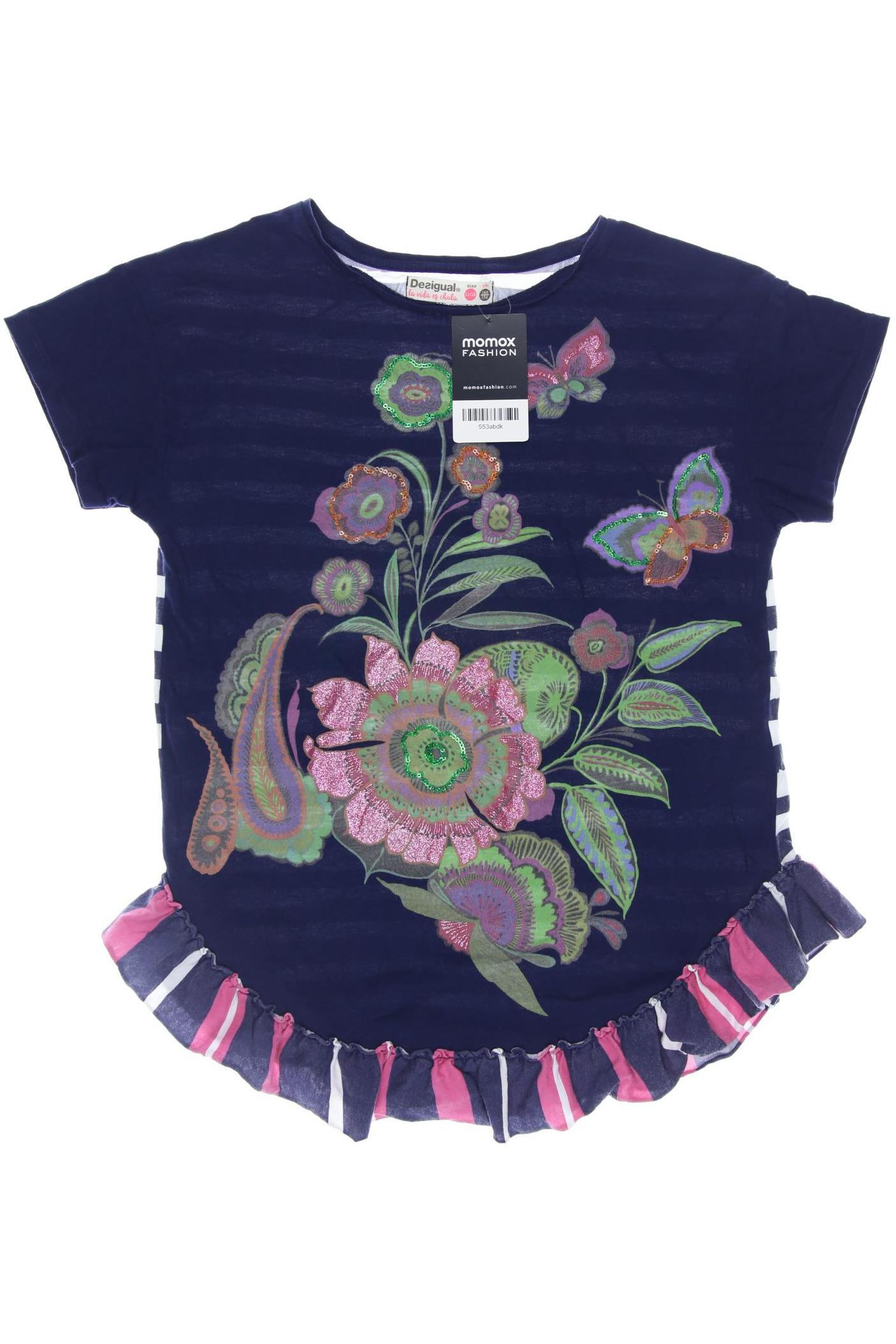 

Desigual Damen T-Shirt, marineblau, Gr. 146