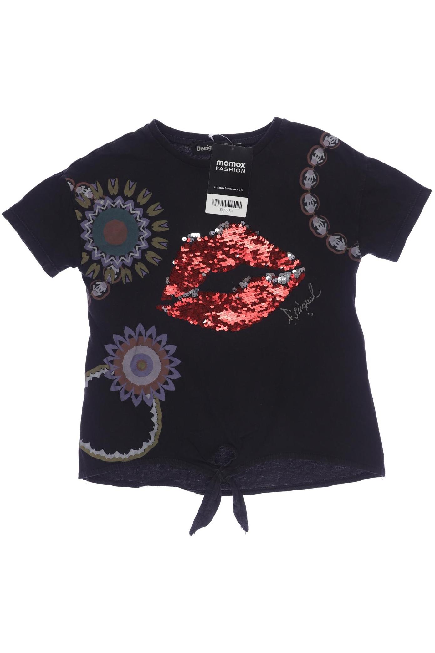 

Desigual Mädchen T-Shirt, schwarz