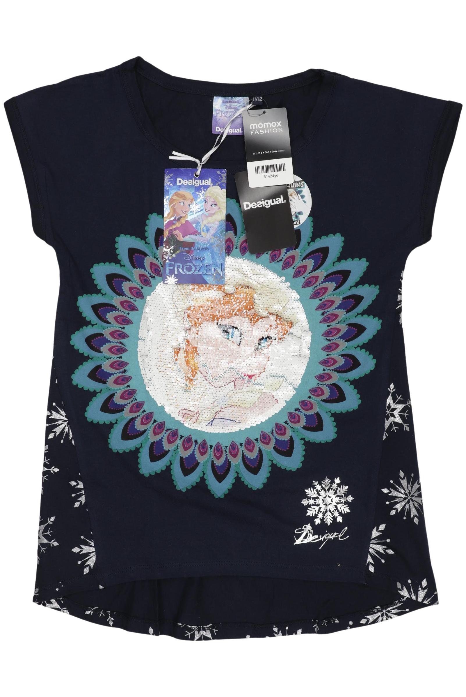 

Desigual Damen T-Shirt, marineblau, Gr. 152