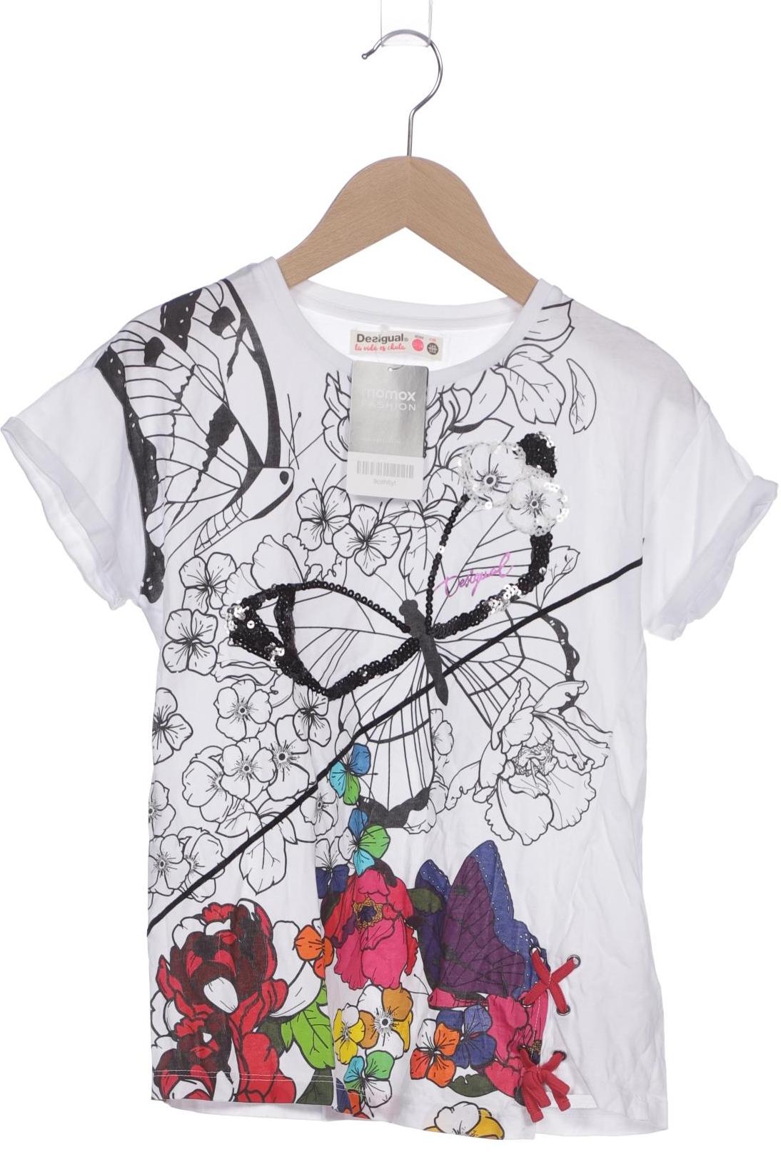

Desigual Damen T-Shirt, weiß, Gr. 146
