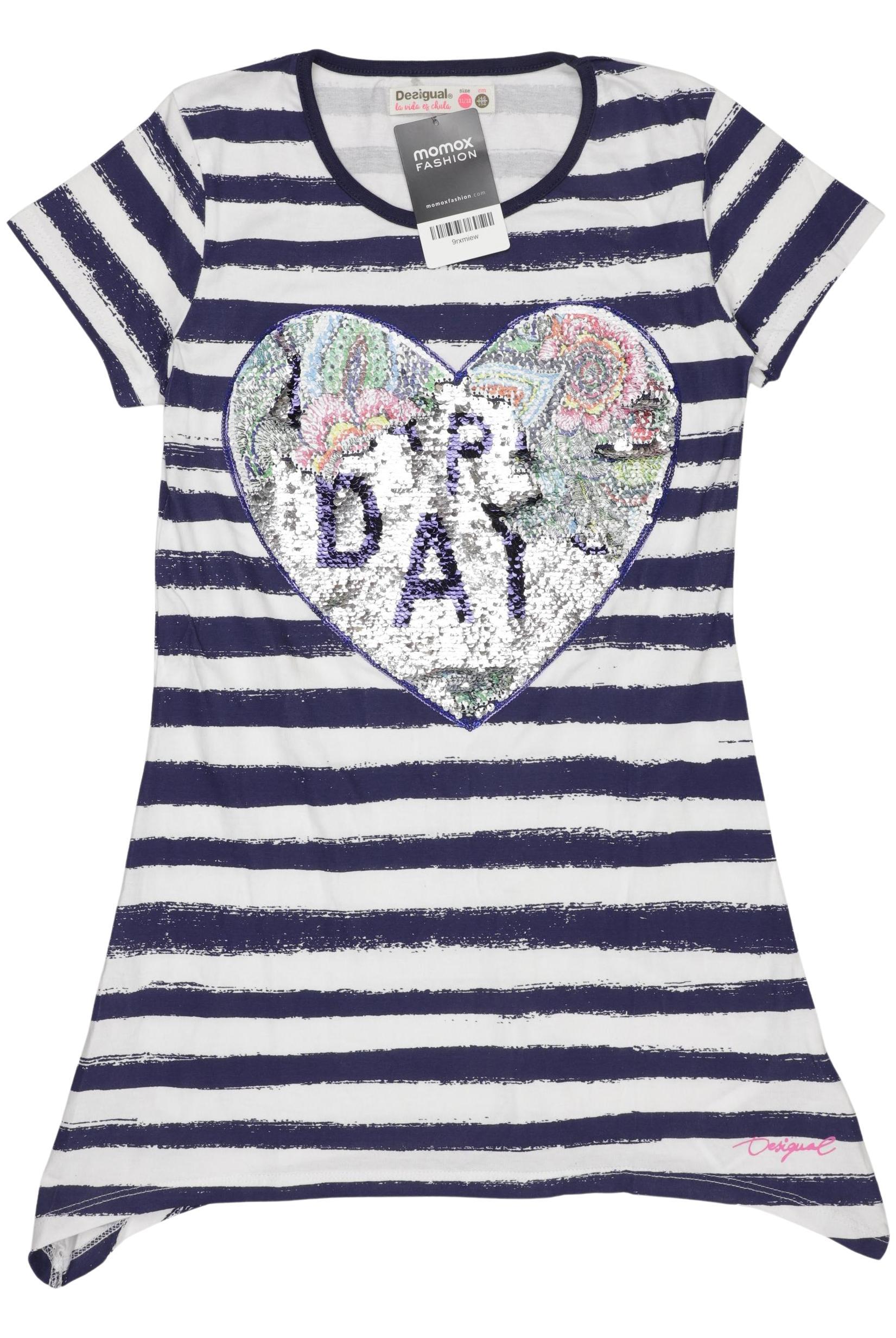 

Desigual Damen T-Shirt, marineblau, Gr. 146