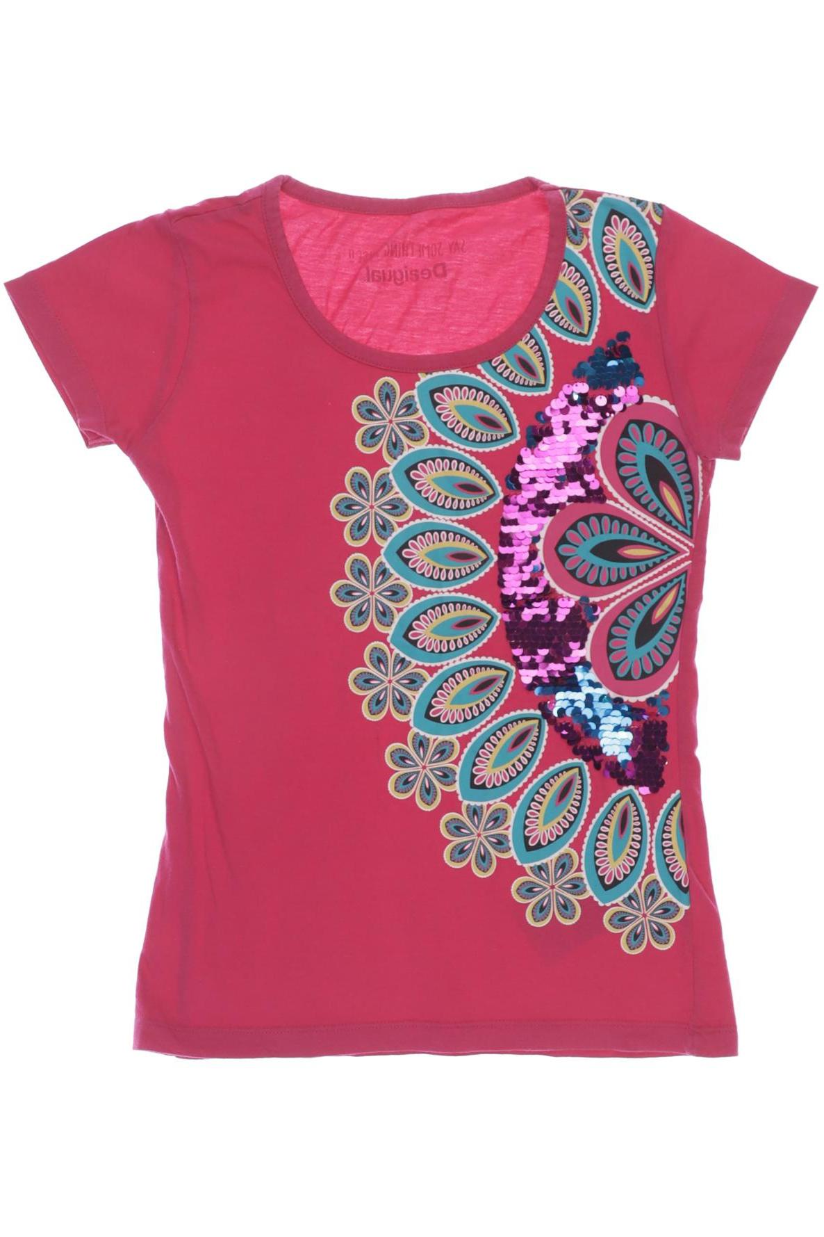 

Desigual Damen T-Shirt, pink, Gr. 146