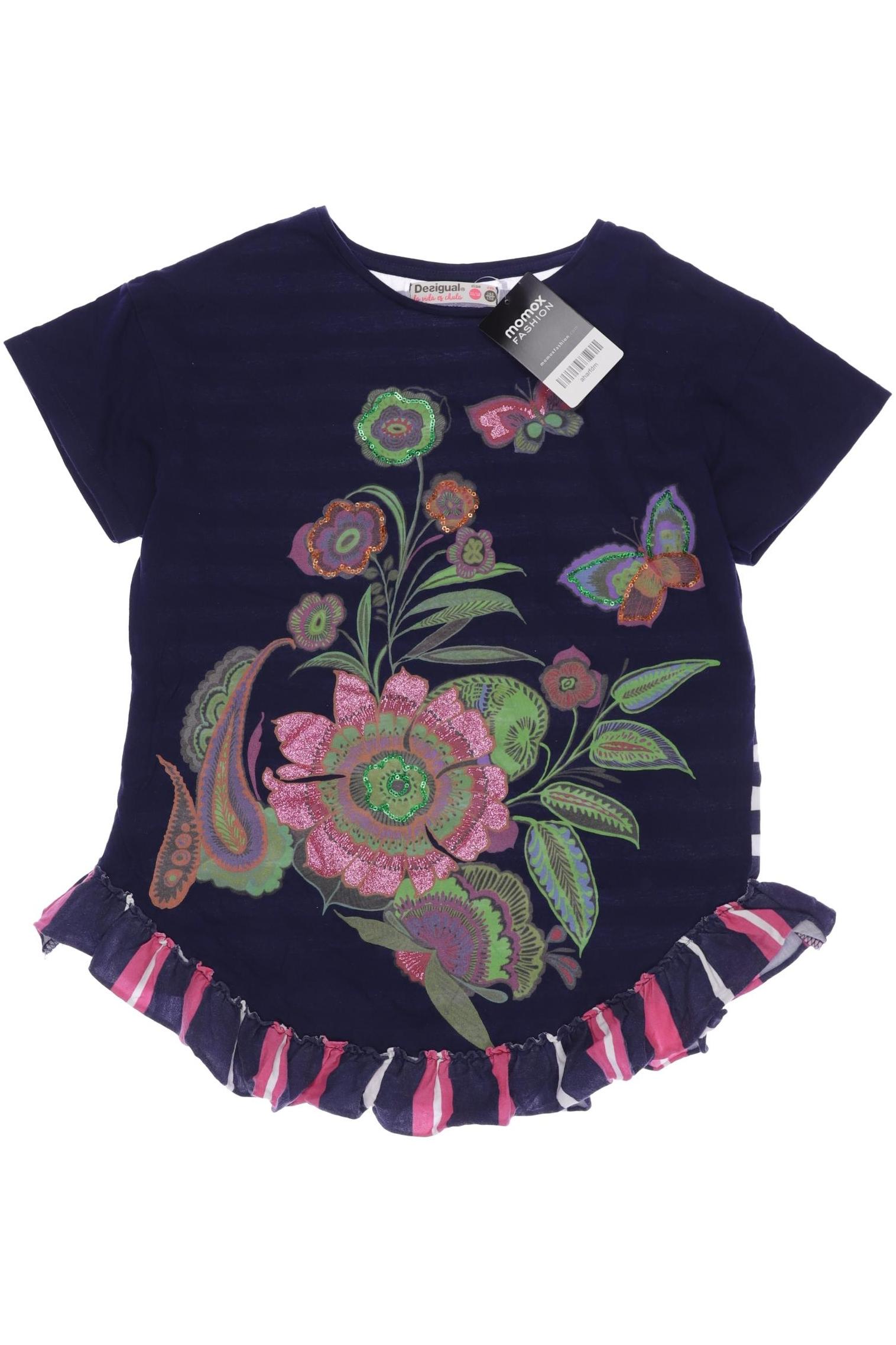 

Desigual Damen T-Shirt, marineblau, Gr. 152