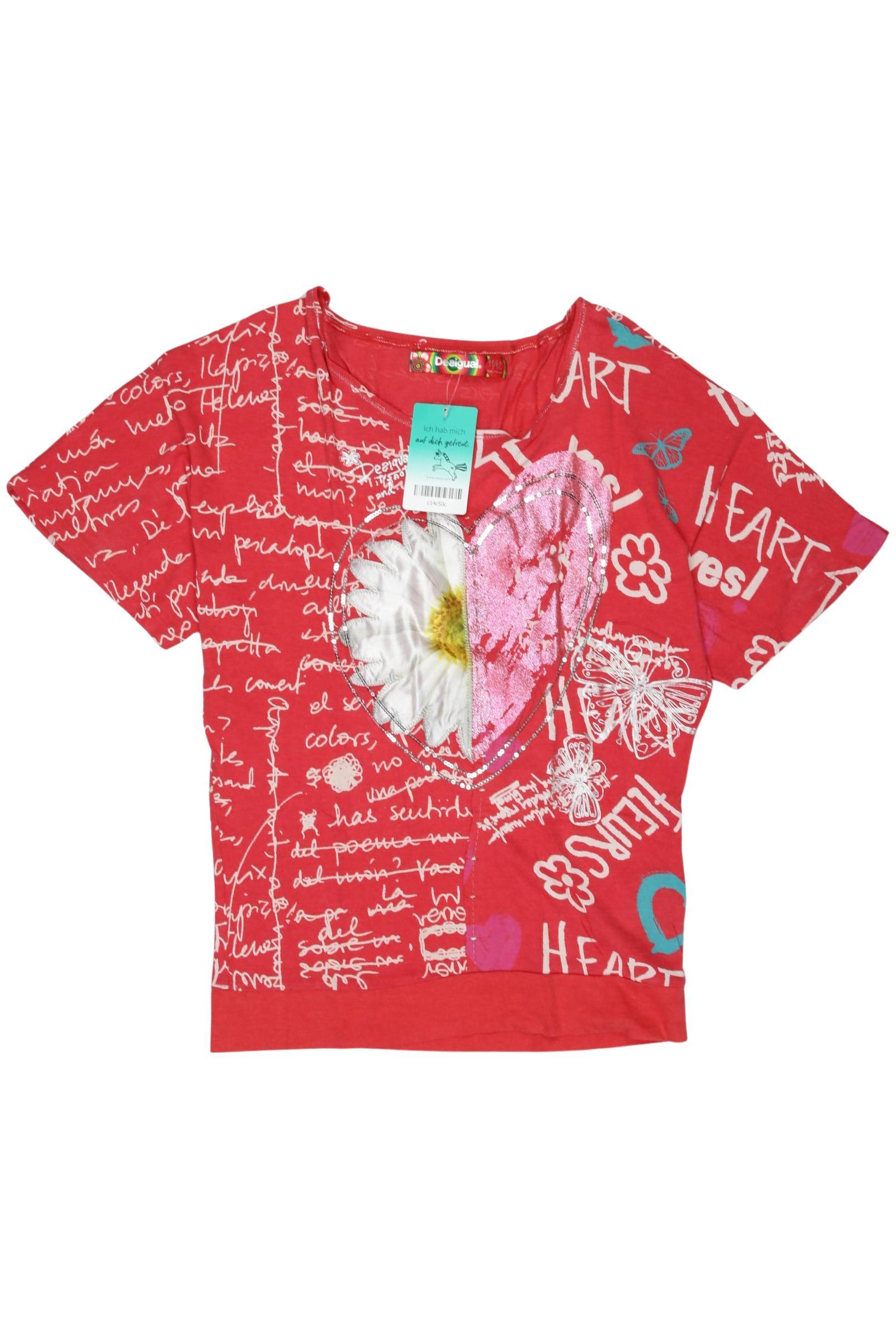 

Desigual Damen T-Shirt, rot, Gr. 146