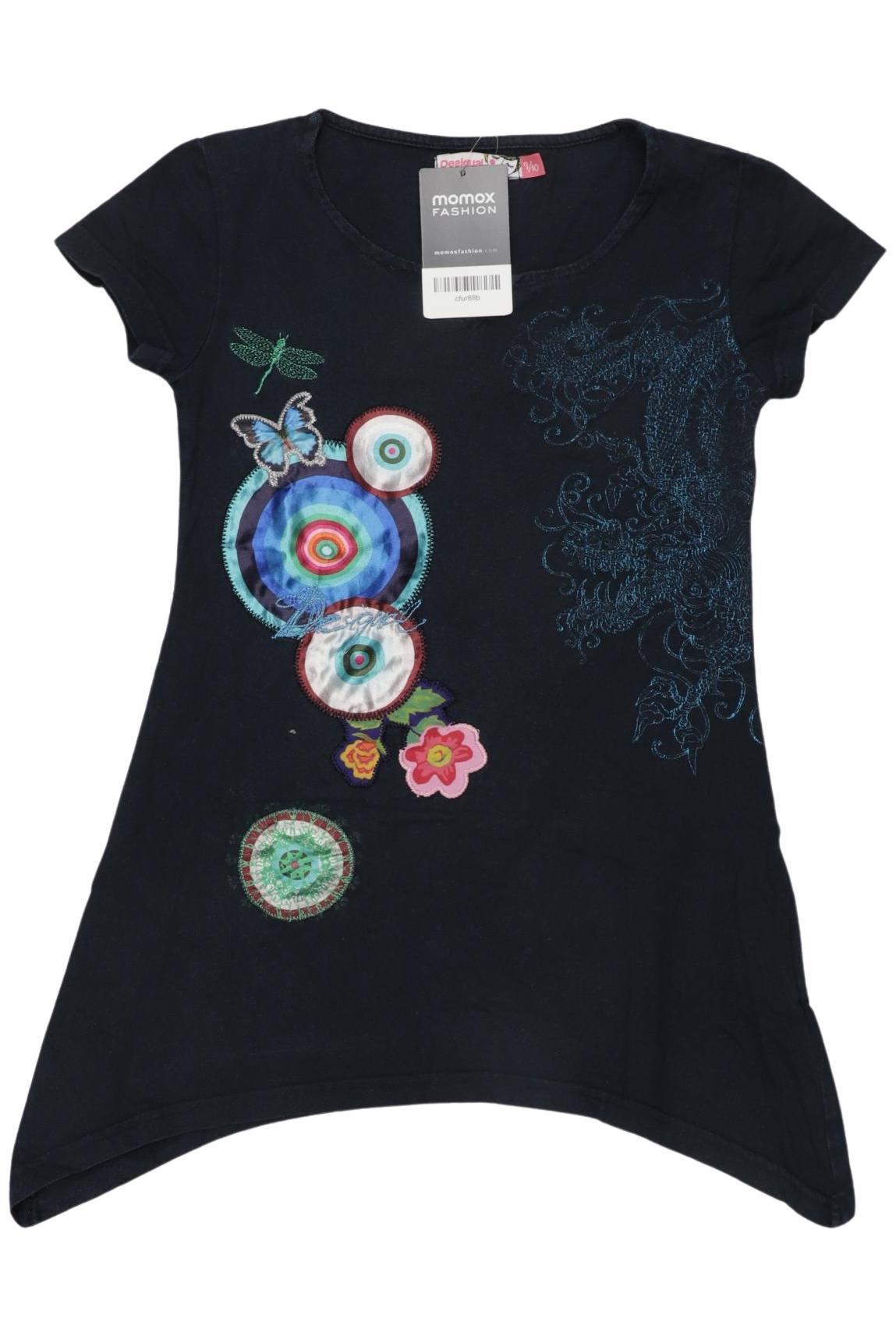 

Desigual Damen T-Shirt, marineblau, Gr. 140