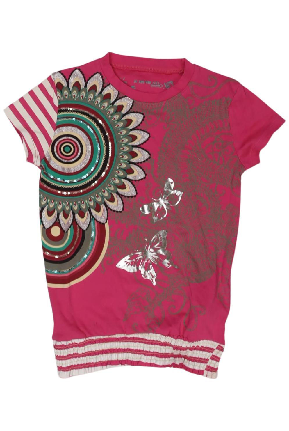 

Desigual Mädchen T-Shirt, mehrfarbig, Gr. 128