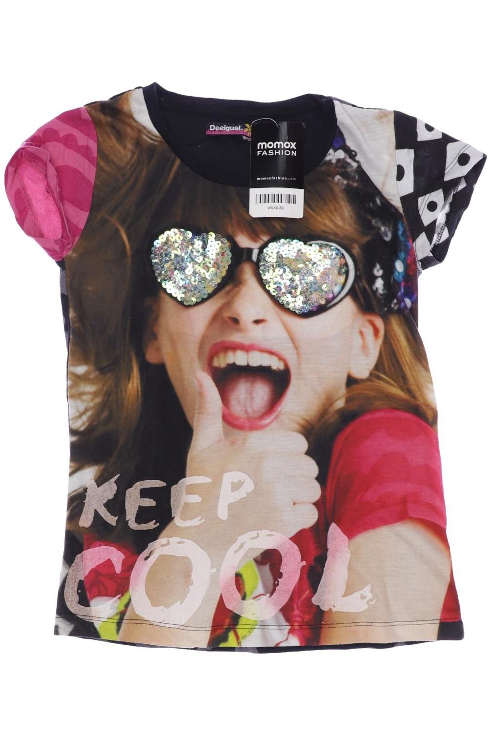 

Desigual Damen T-Shirt, mehrfarbig, Gr. 140