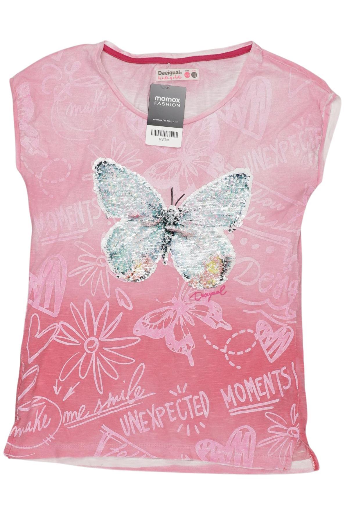 

Desigual Damen T-Shirt, pink, Gr. 146